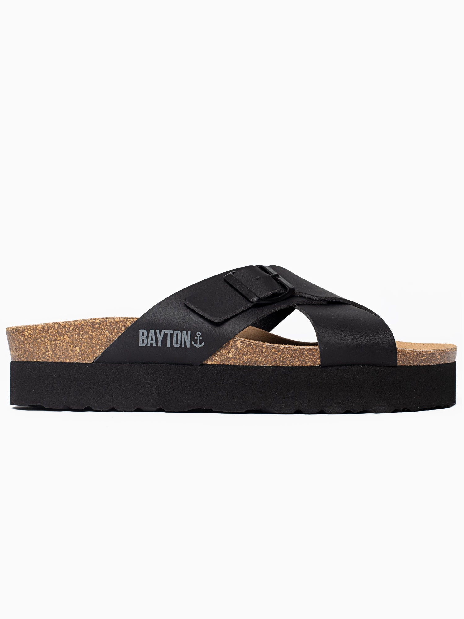 Ajax Black Platform Sandals