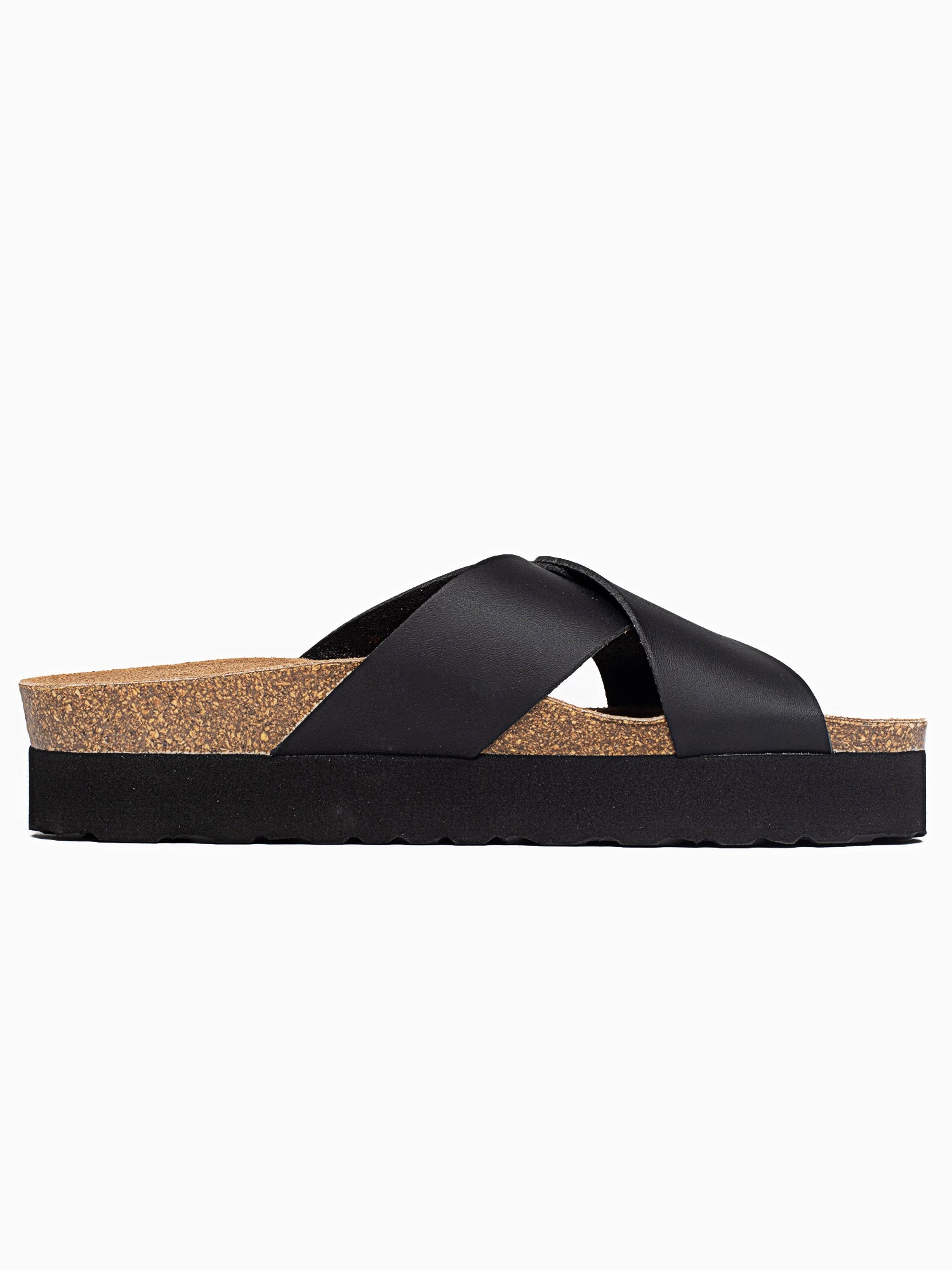 Ajax Black Platform Sandals
