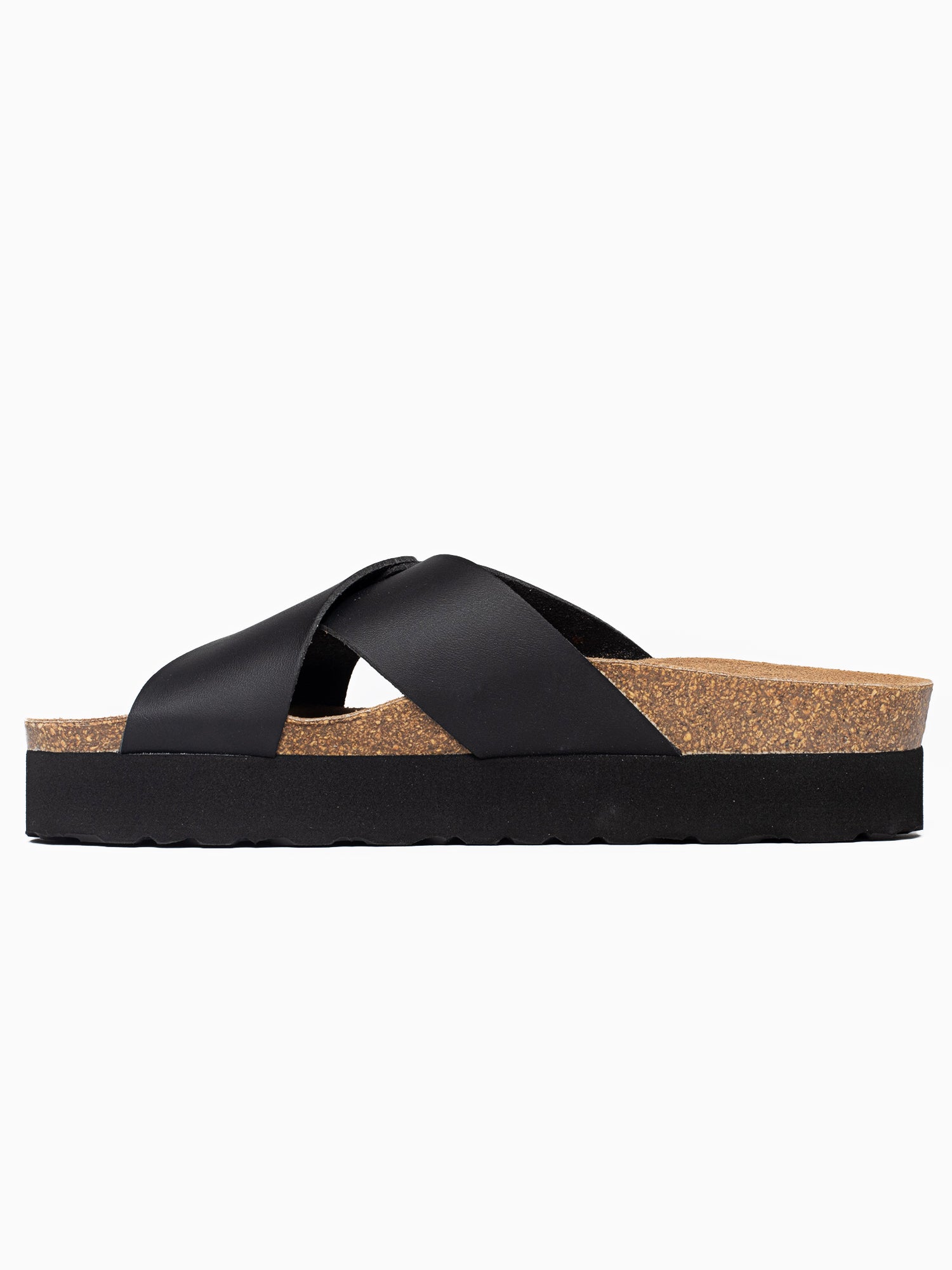 Ajax Black Platform Sandals