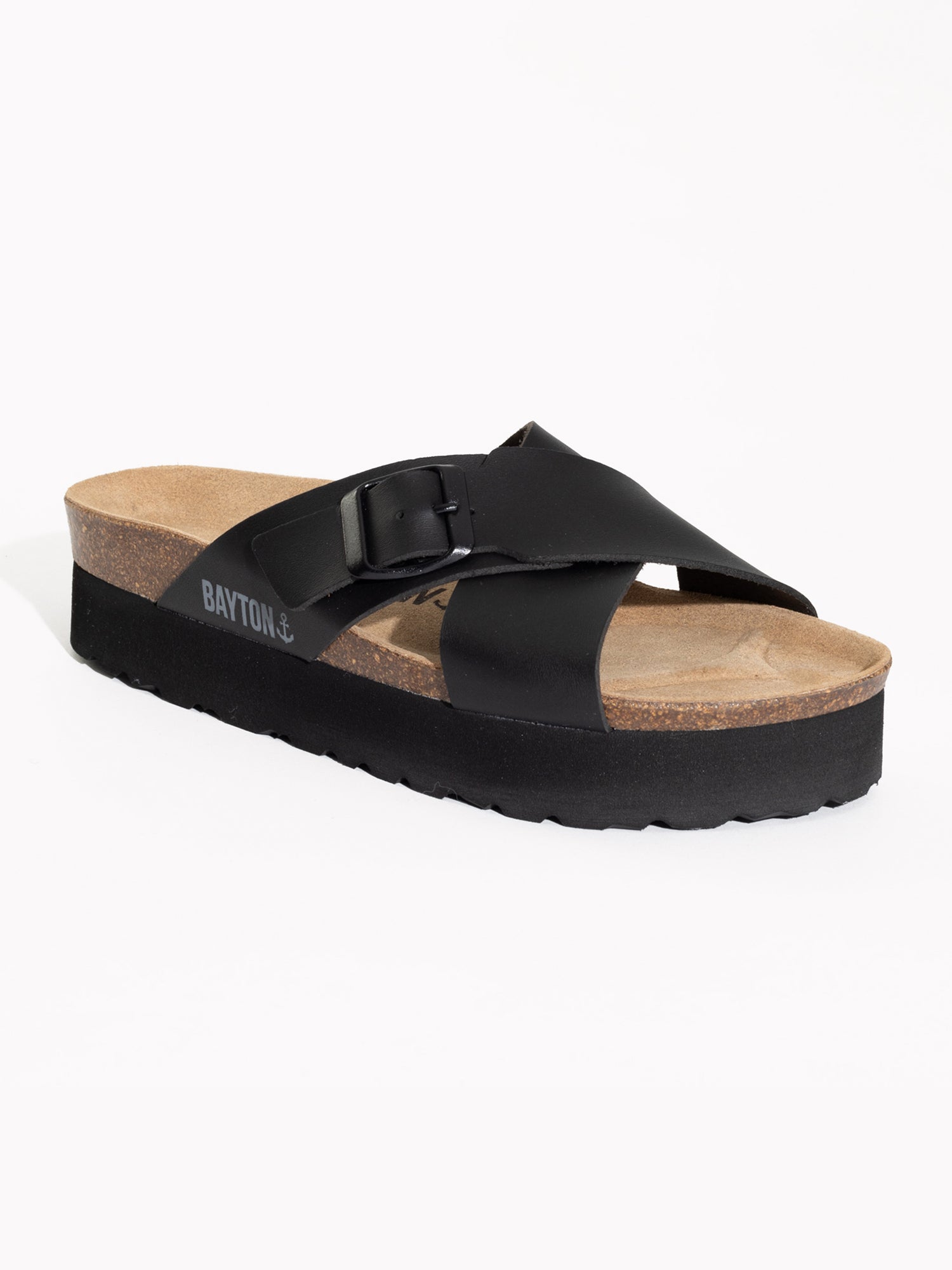 Sandales Ajax Noir à Plateforme