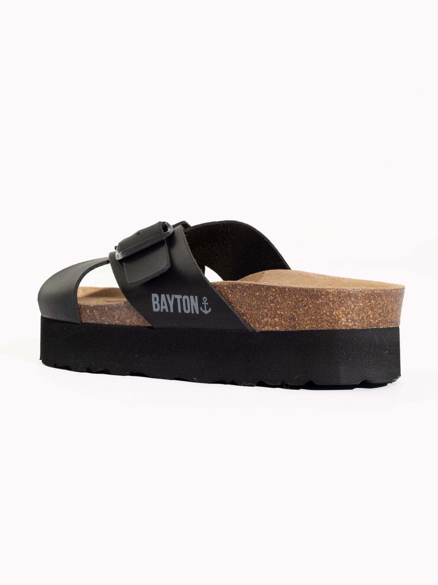 Ajax Black Platform Sandals