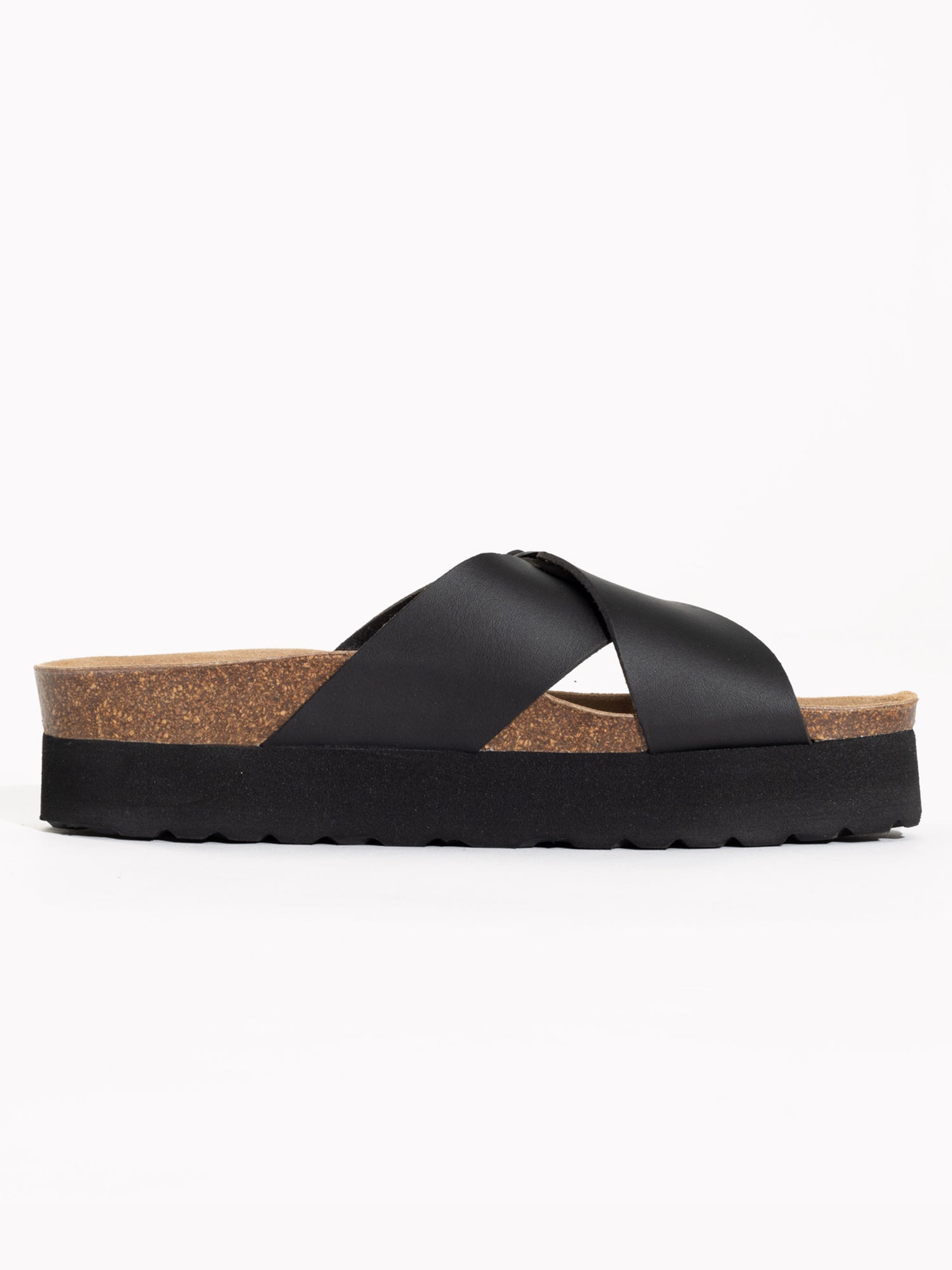 Ajax Black Platform Sandals