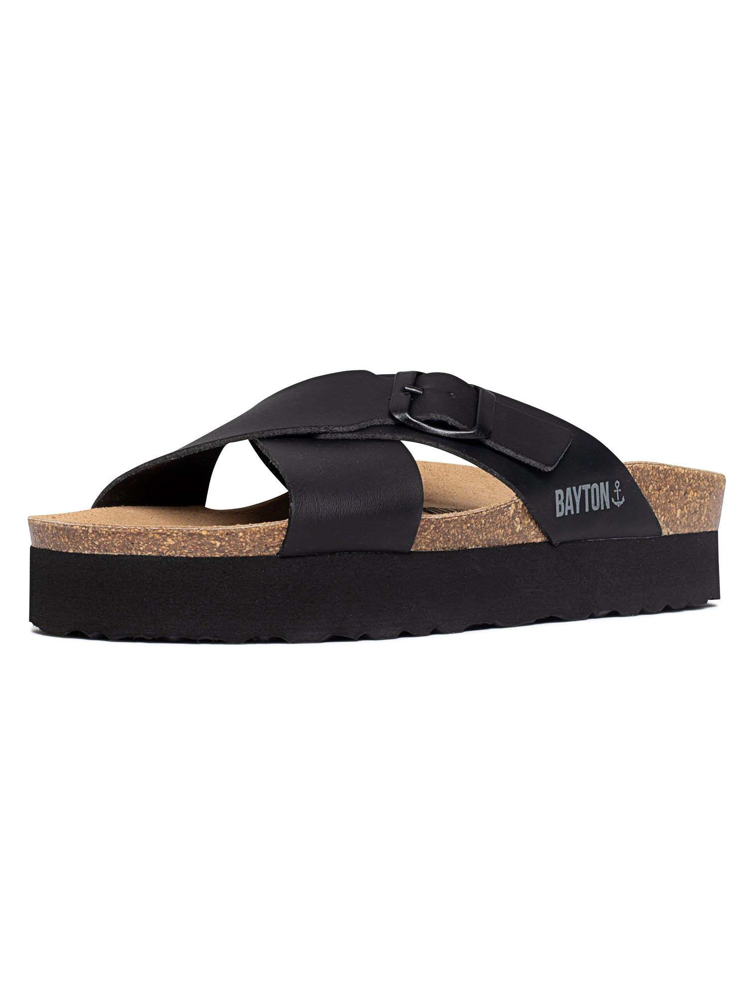 Ajax Black Platform Sandals