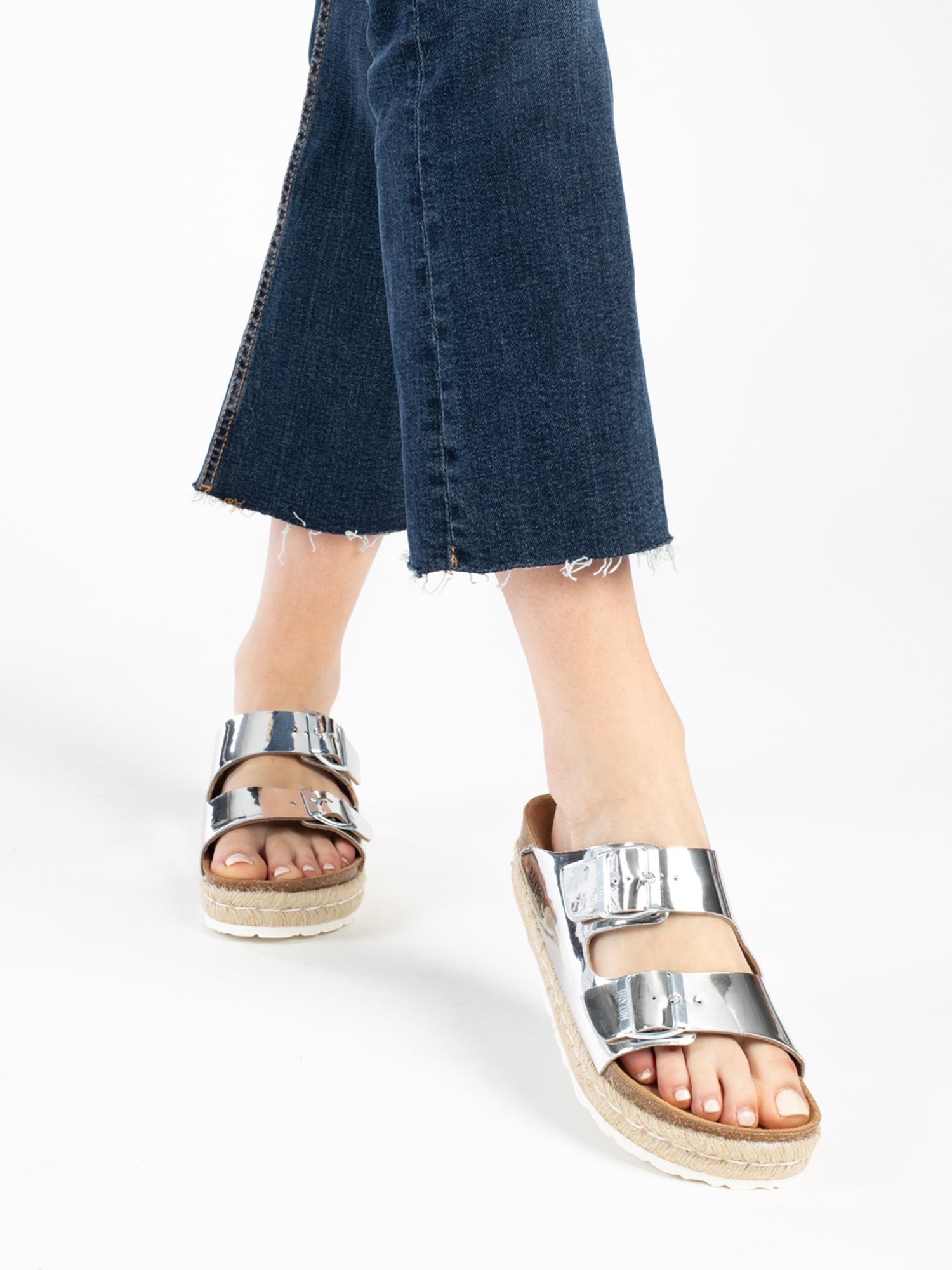 Alcee Silver Platform Sandals