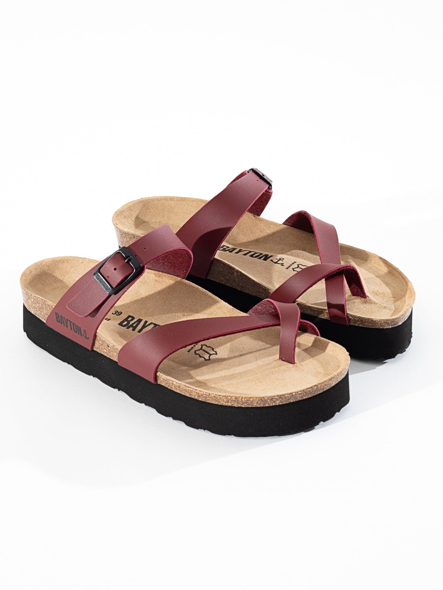 Sandalias Plataforma Andromac Burdeos