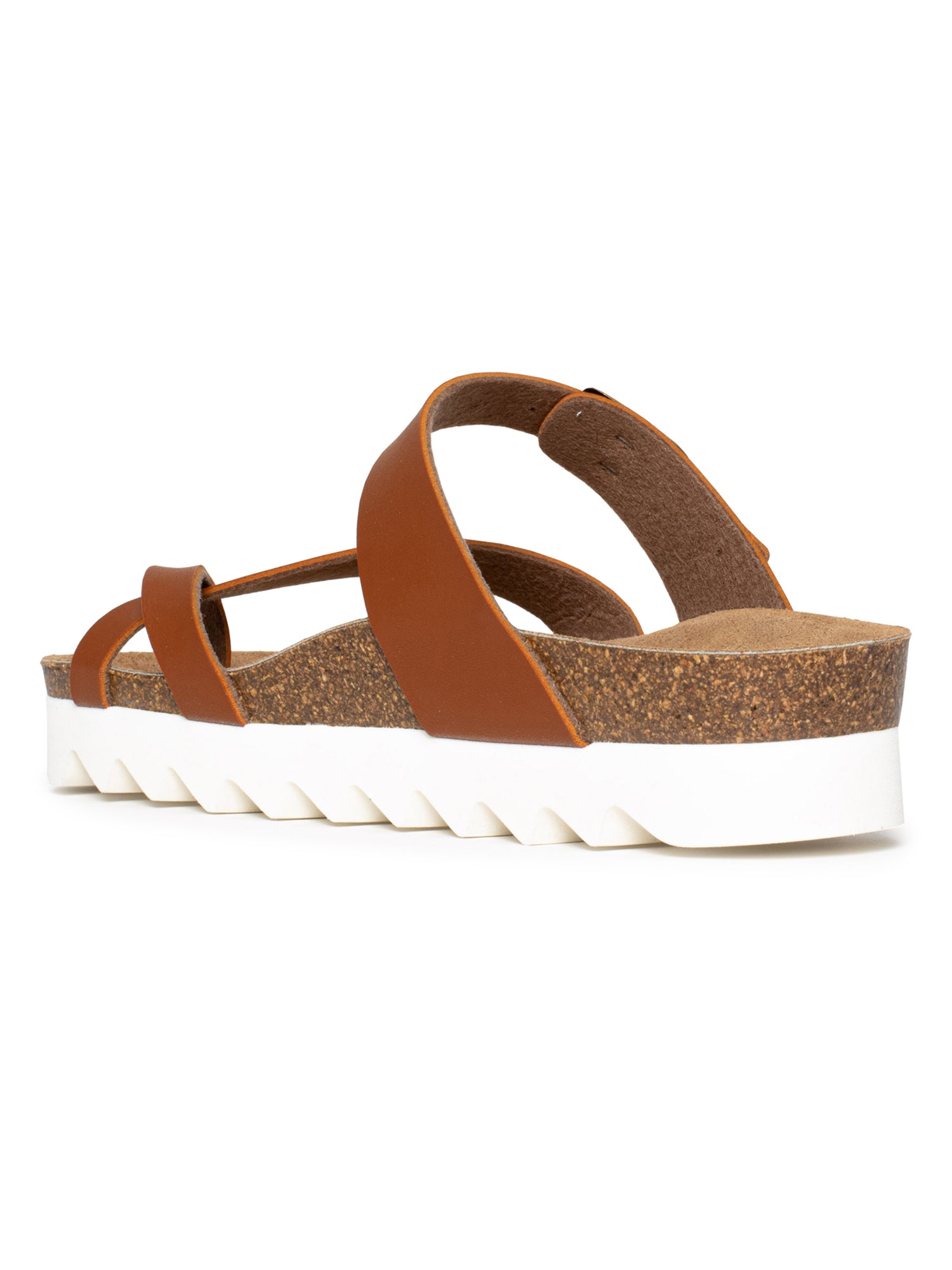 Andromac Camel Platform Sandals