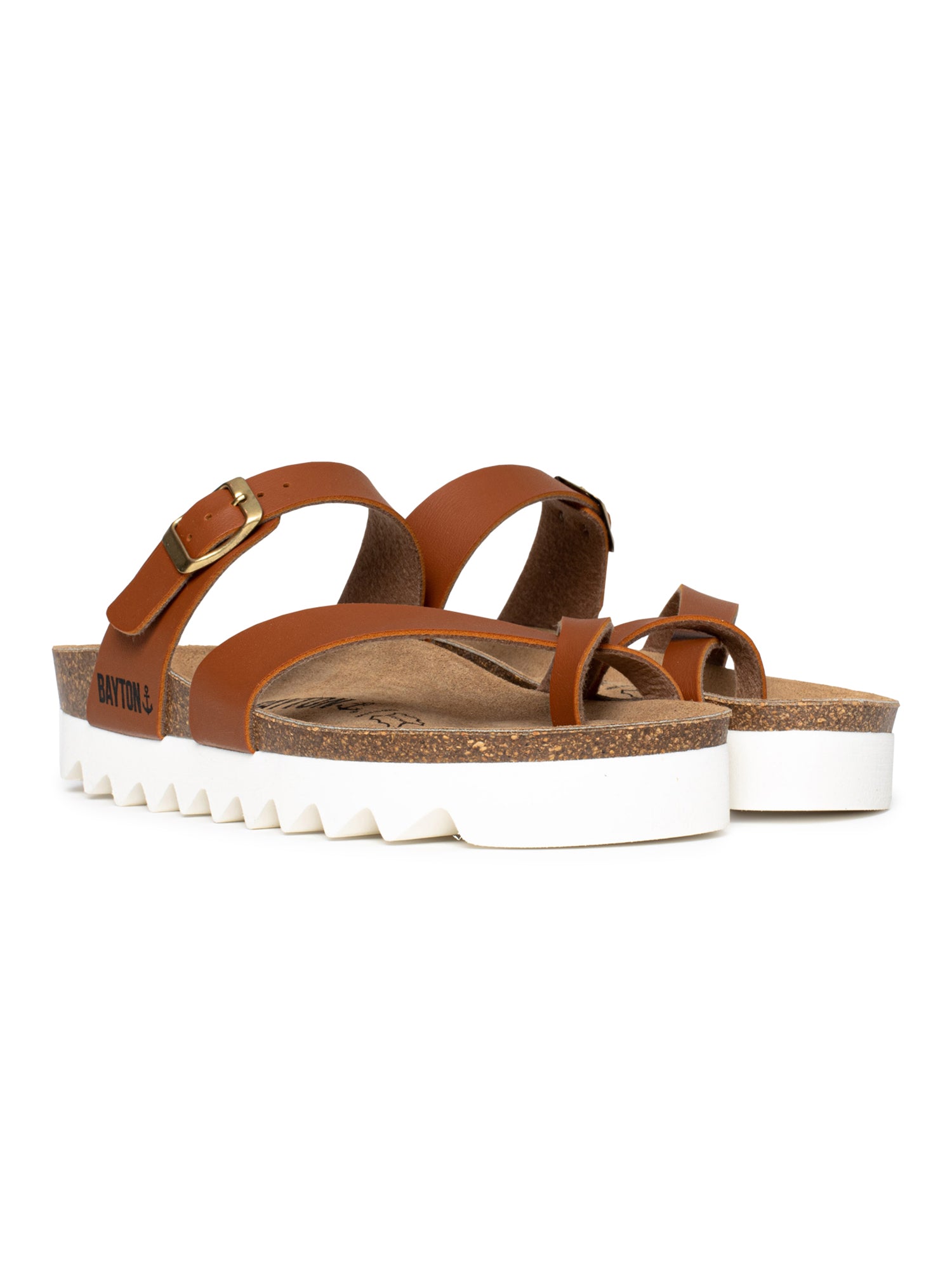 Andromac Camel Platform Sandals