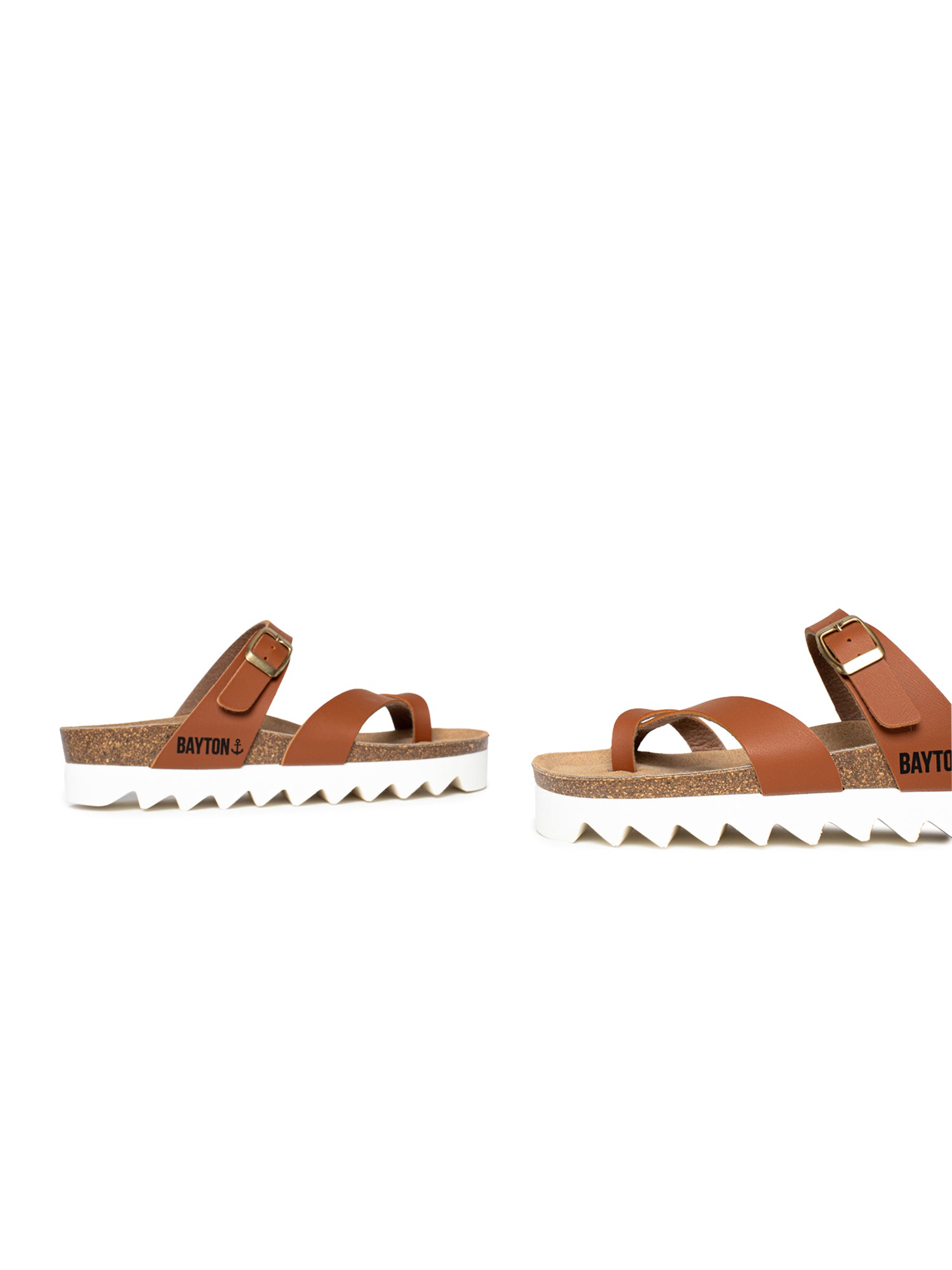 Andromac Camel Platform Sandals