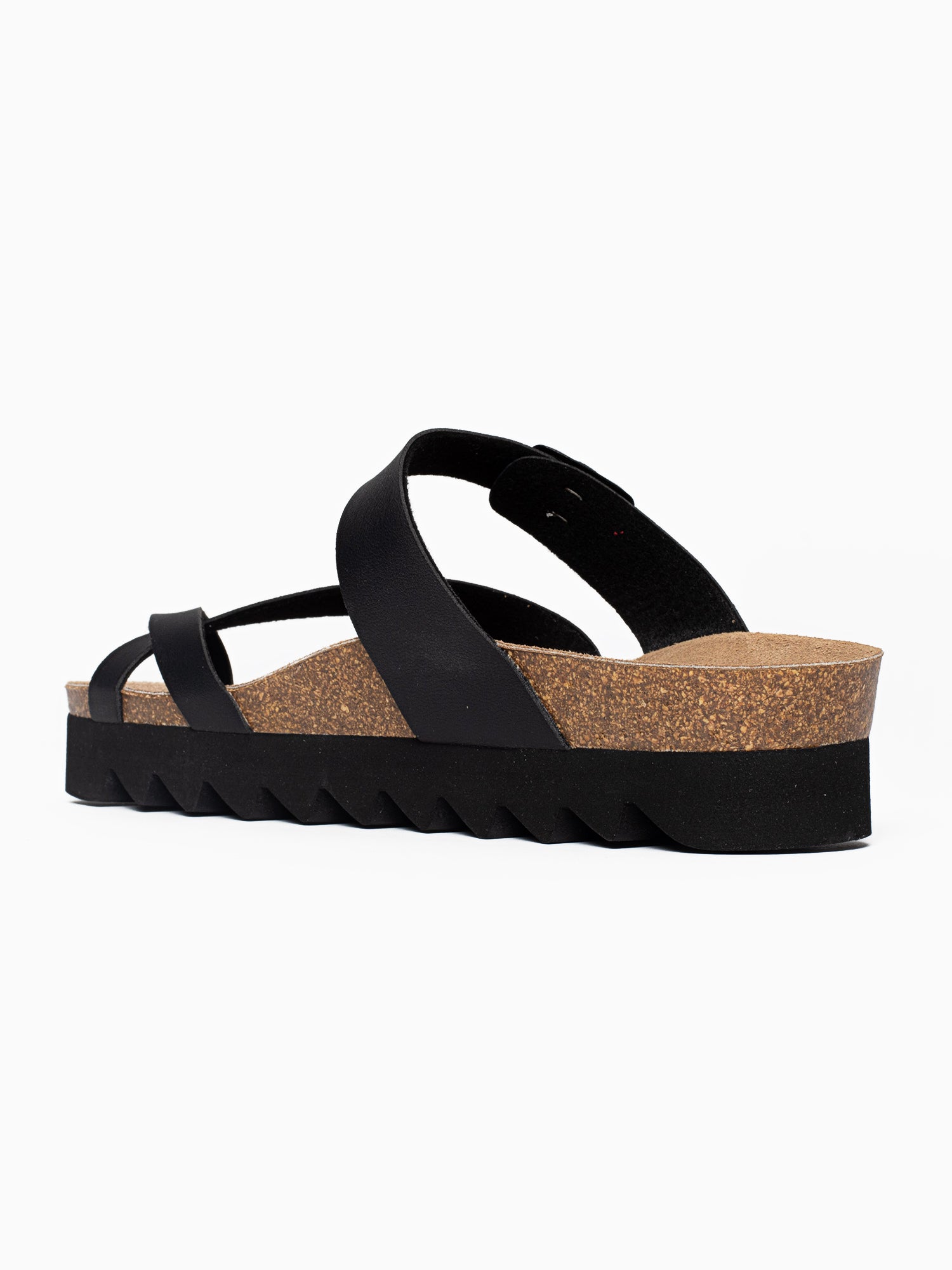 Sandalias Plataforma Andromac Negro