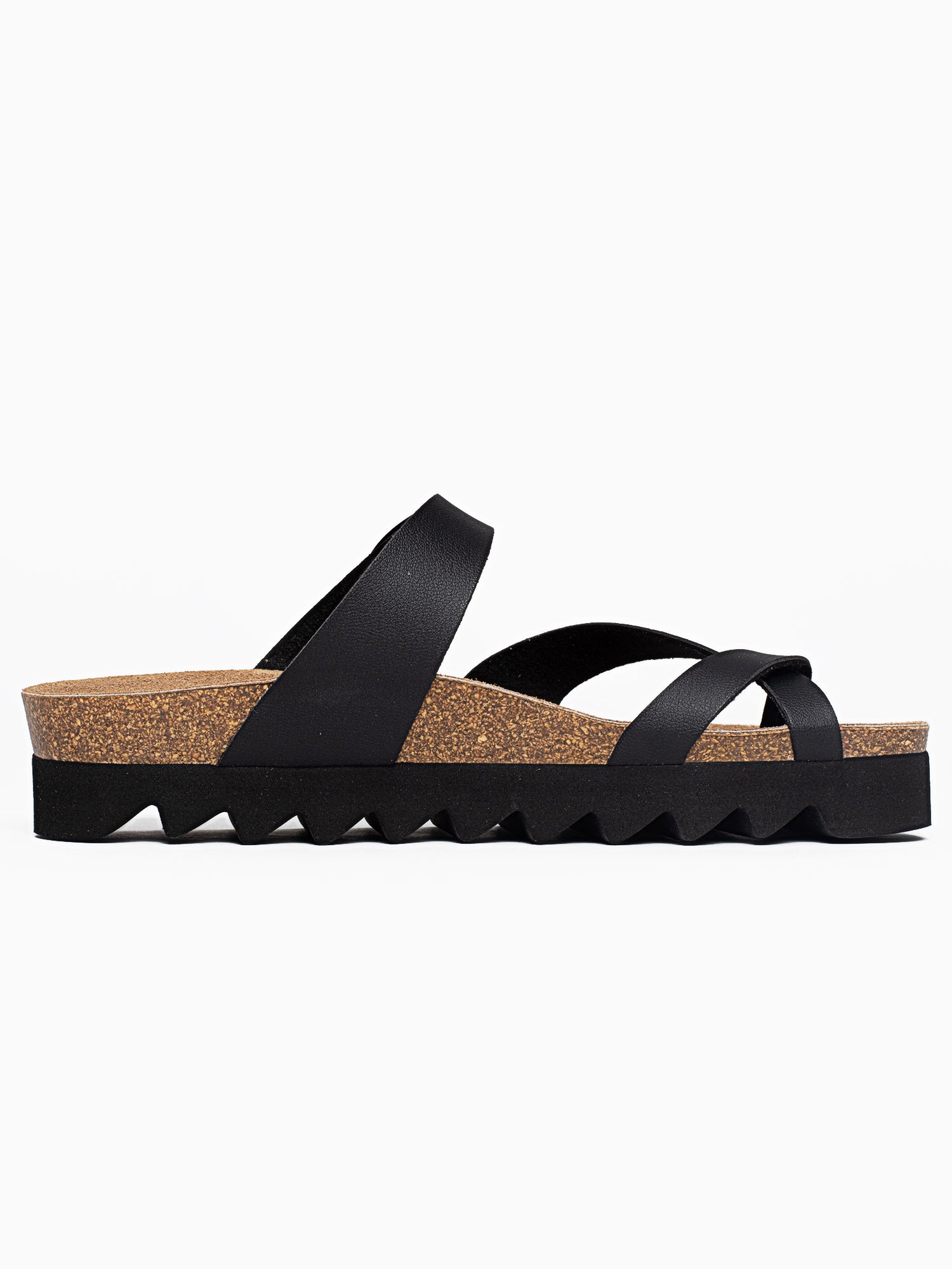 Sandales Andromac Noir à Plateforme