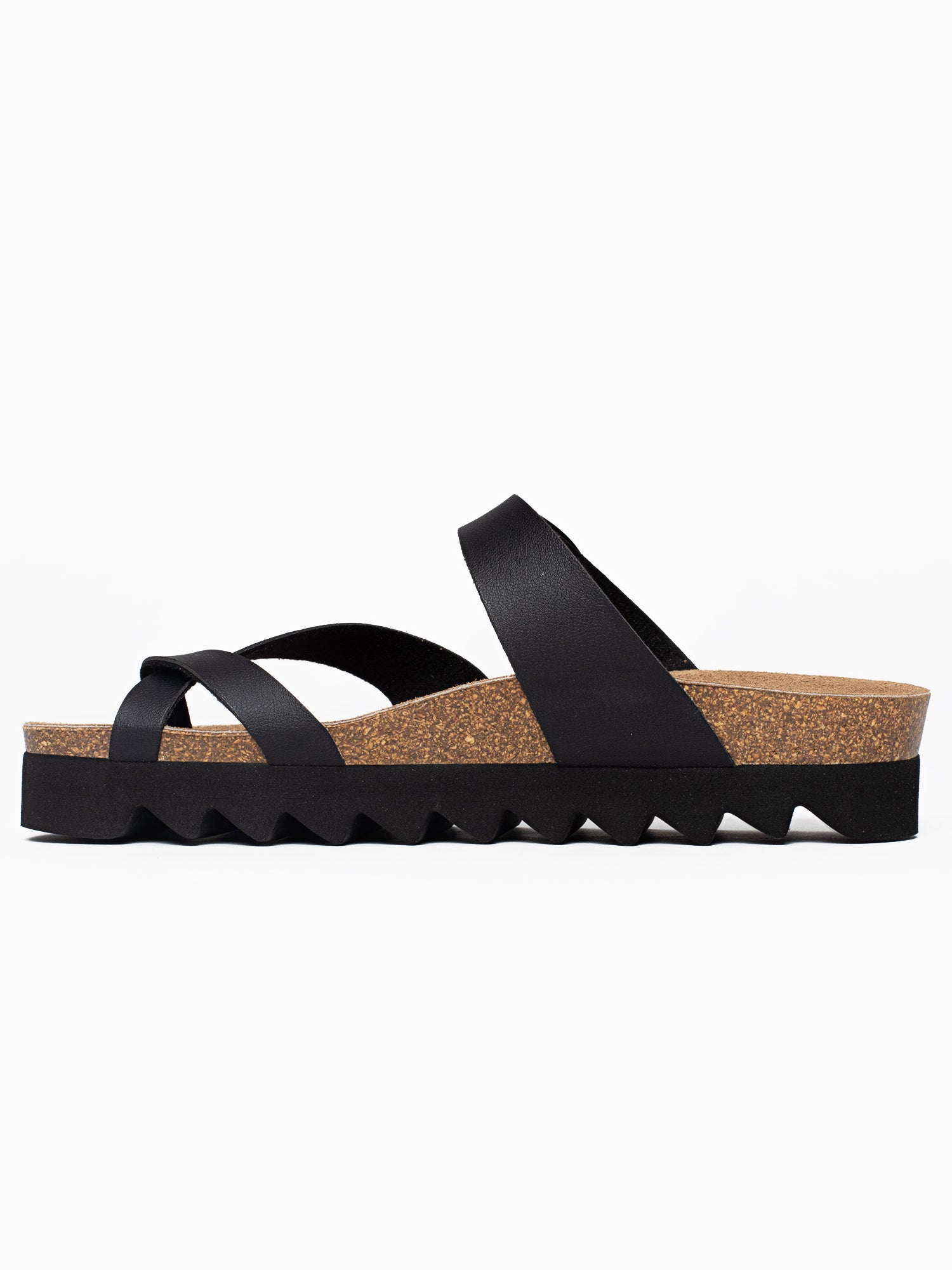 Sandalias Plataforma Andromac Negro