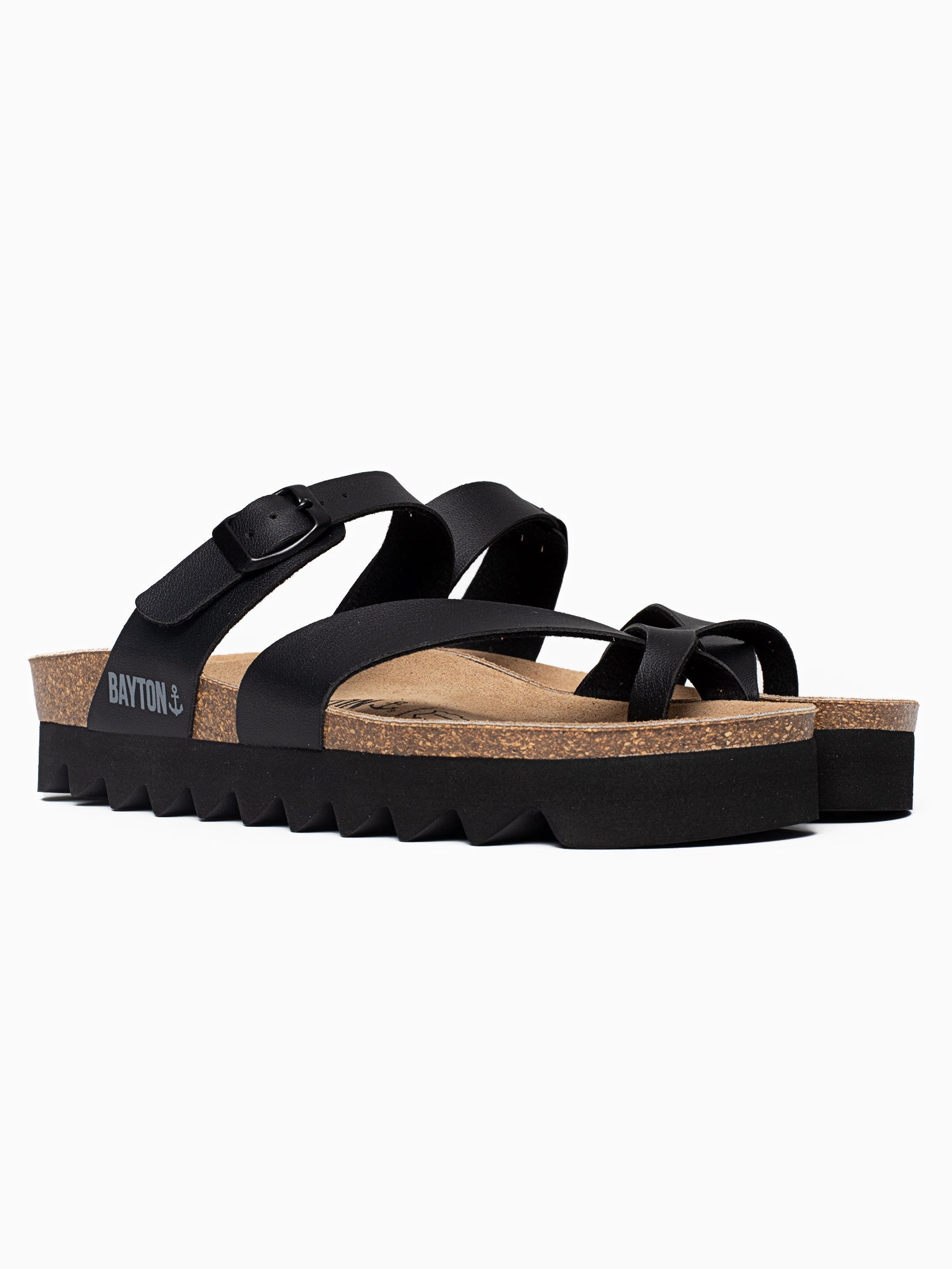 Sandalias Plataforma Andromac Negro