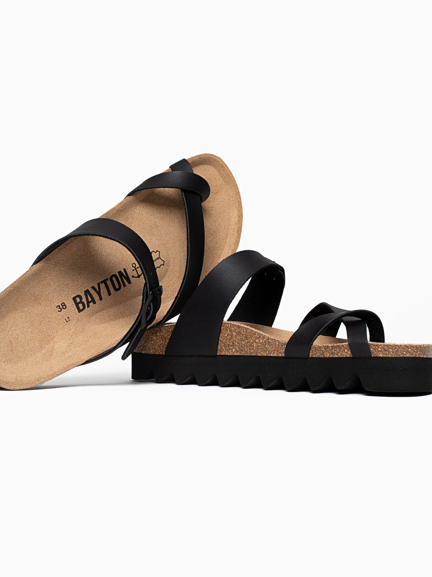 Sandalias Plataforma Andromac Negro