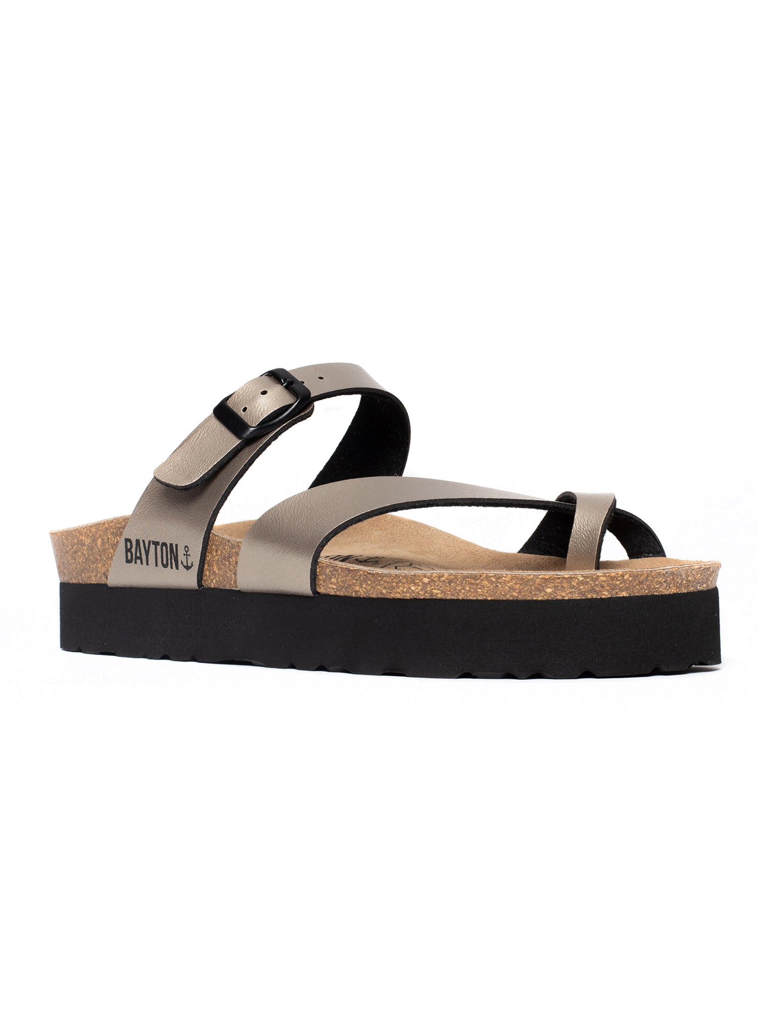 Sandales Andromac Platinium à Plateforme