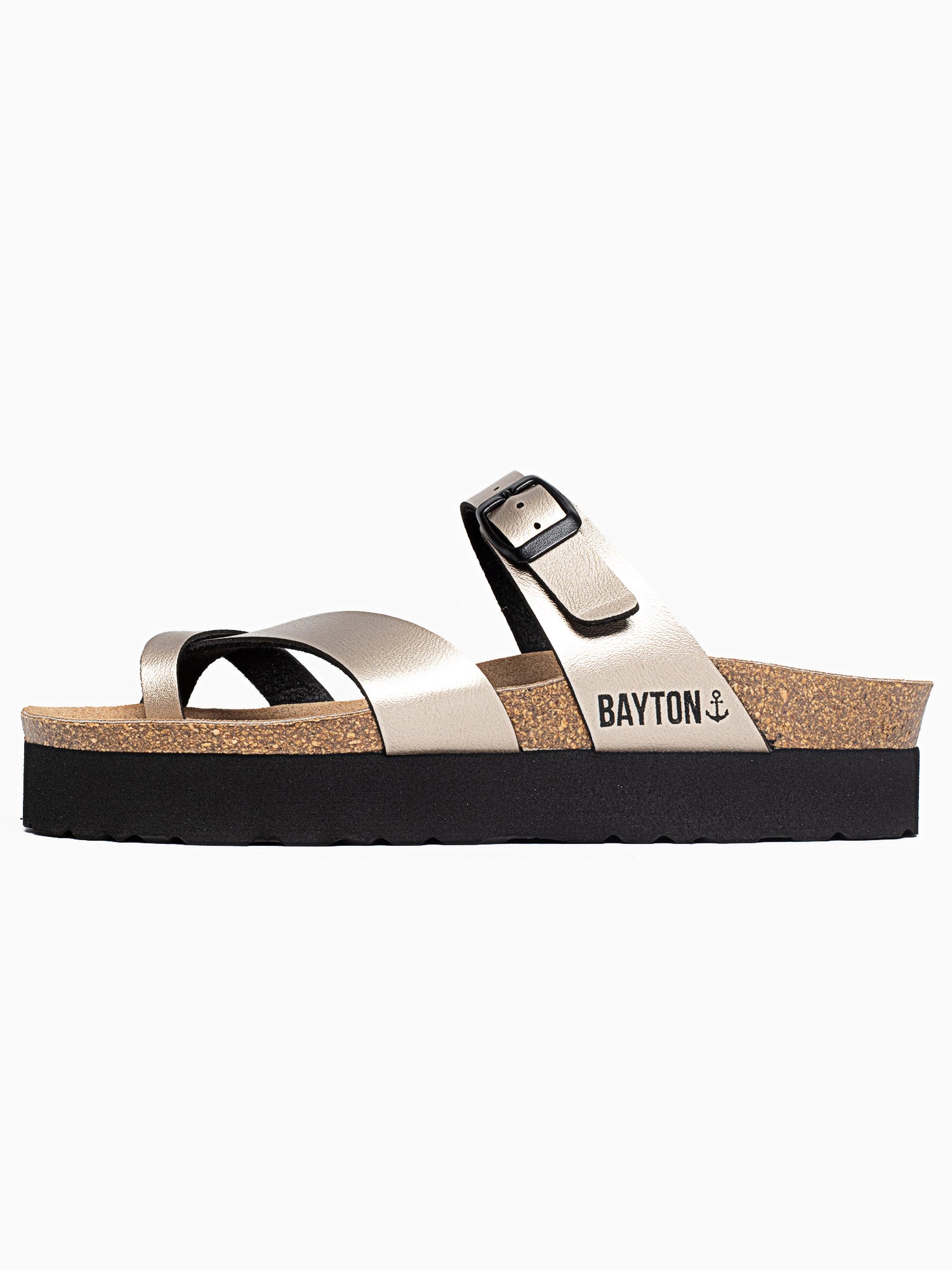 Sandales Andromac Platinium à Plateforme