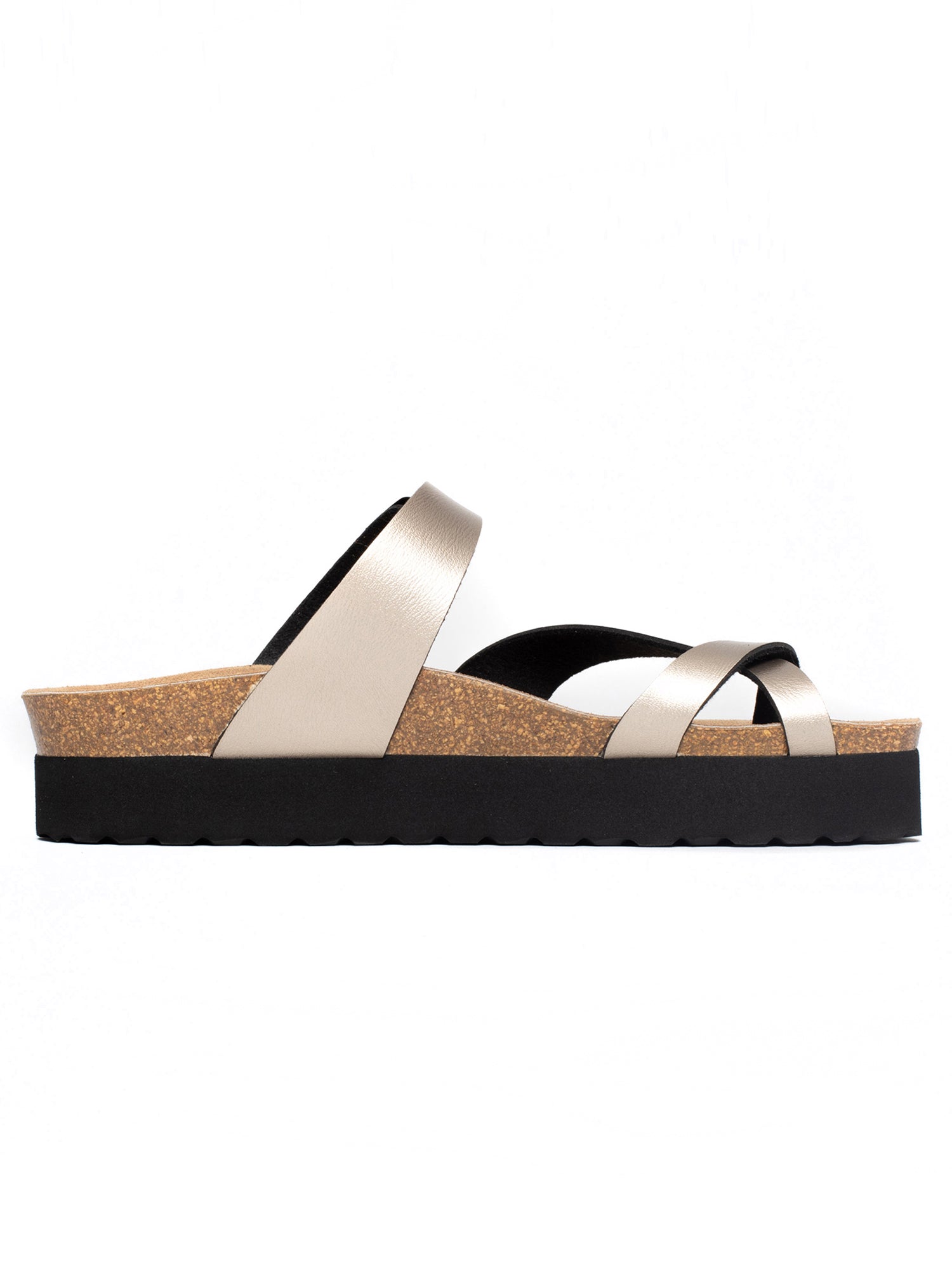 Sandalias con plataforma Andromac Platinium