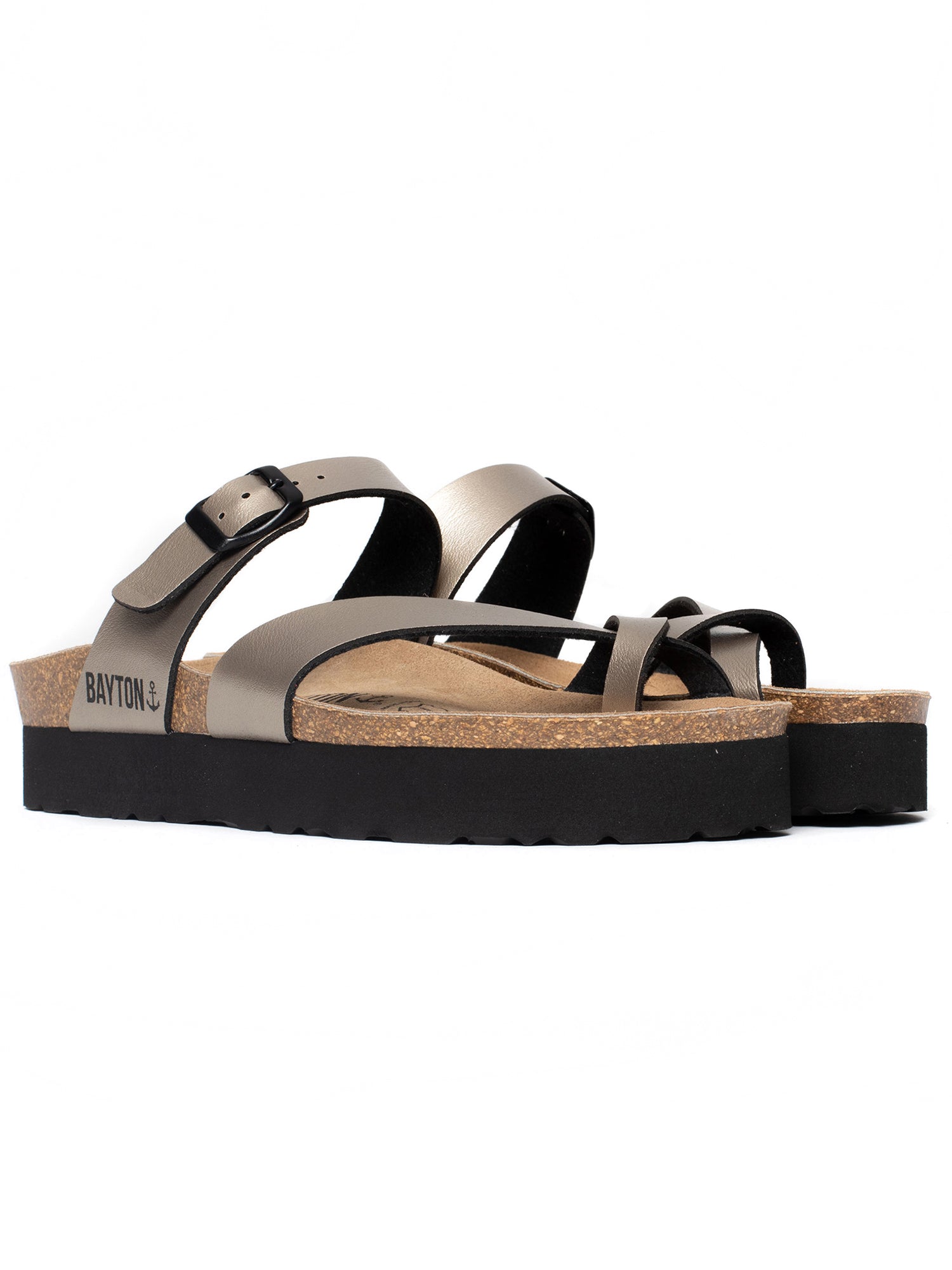 Sandalias con plataforma Andromac Platinium