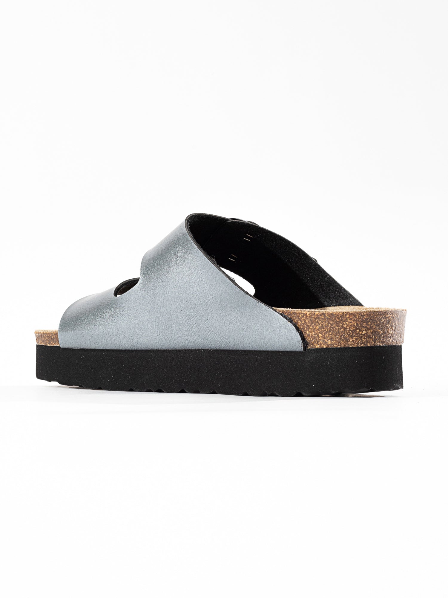 Dark Silver Japet Platform Sandals