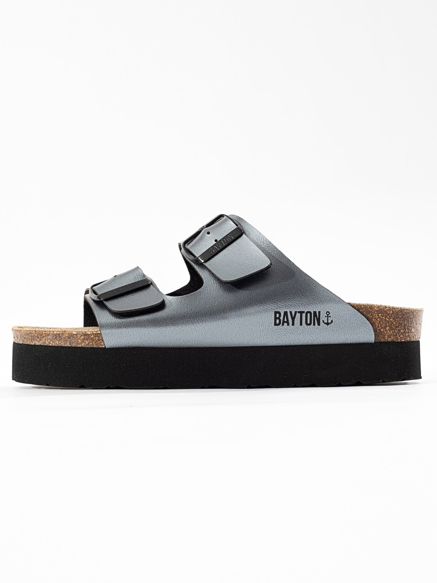 Sandalias con plataforma Japet plateadas oscuras