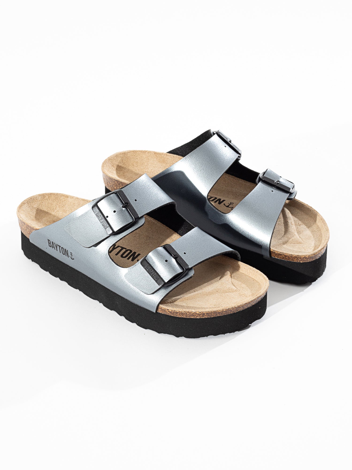Sandalias con plataforma Japet plateadas oscuras