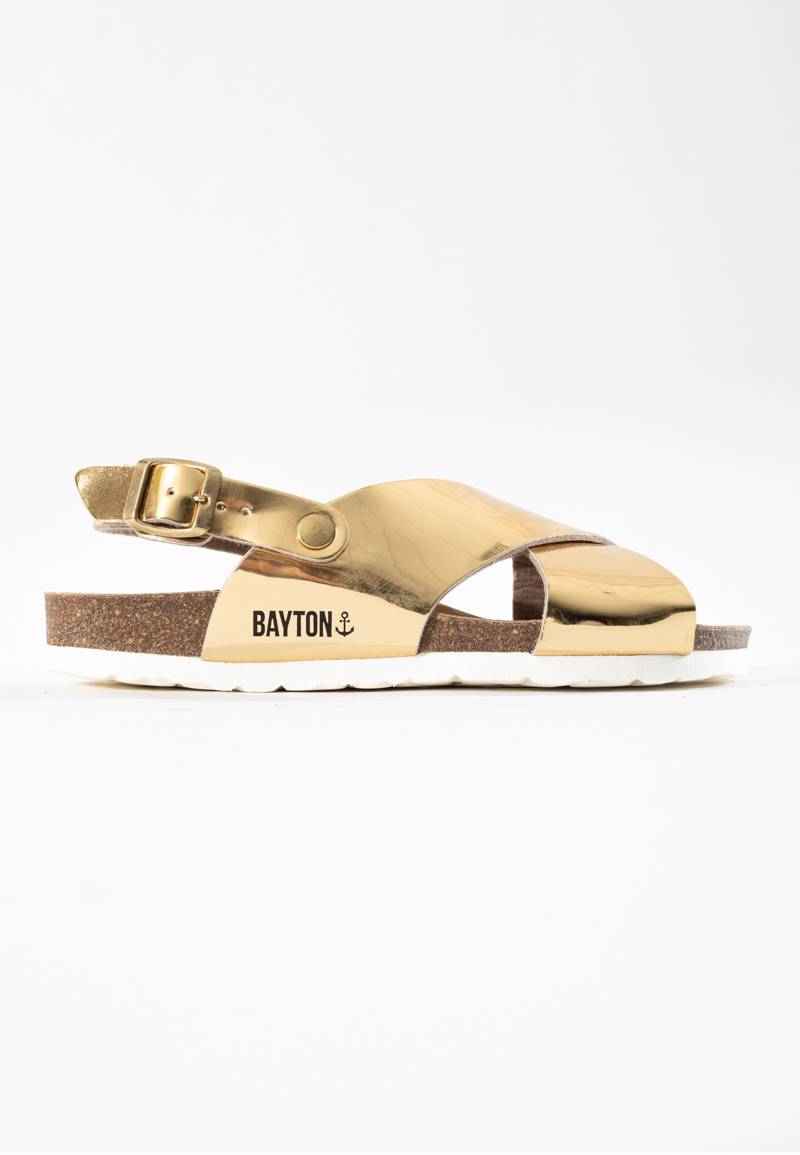Sandales-Lime-Doré-Multi-Brides-Bayton-femme