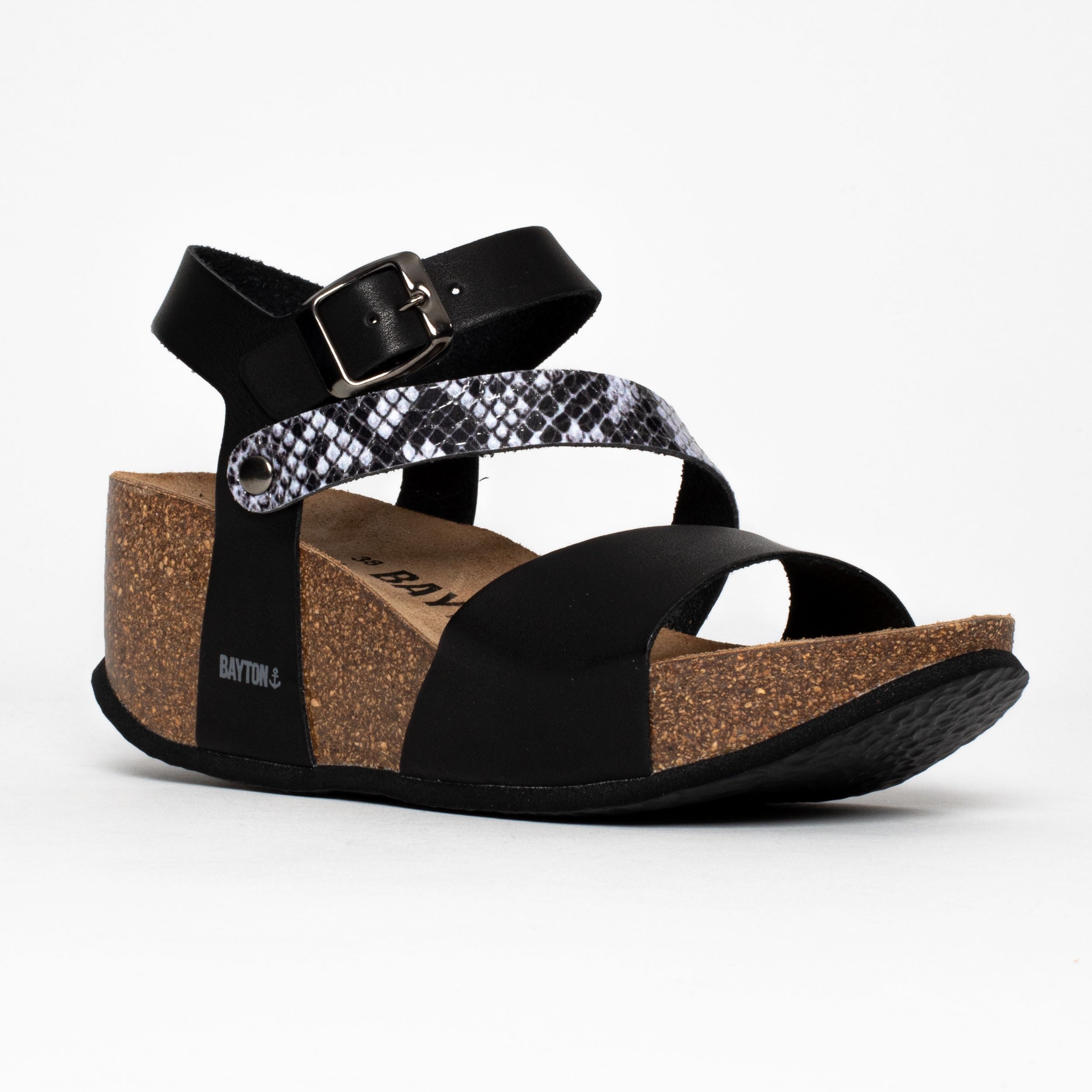 Sandales Gijon Camel Compensées et Semi-compensées Bayton femme