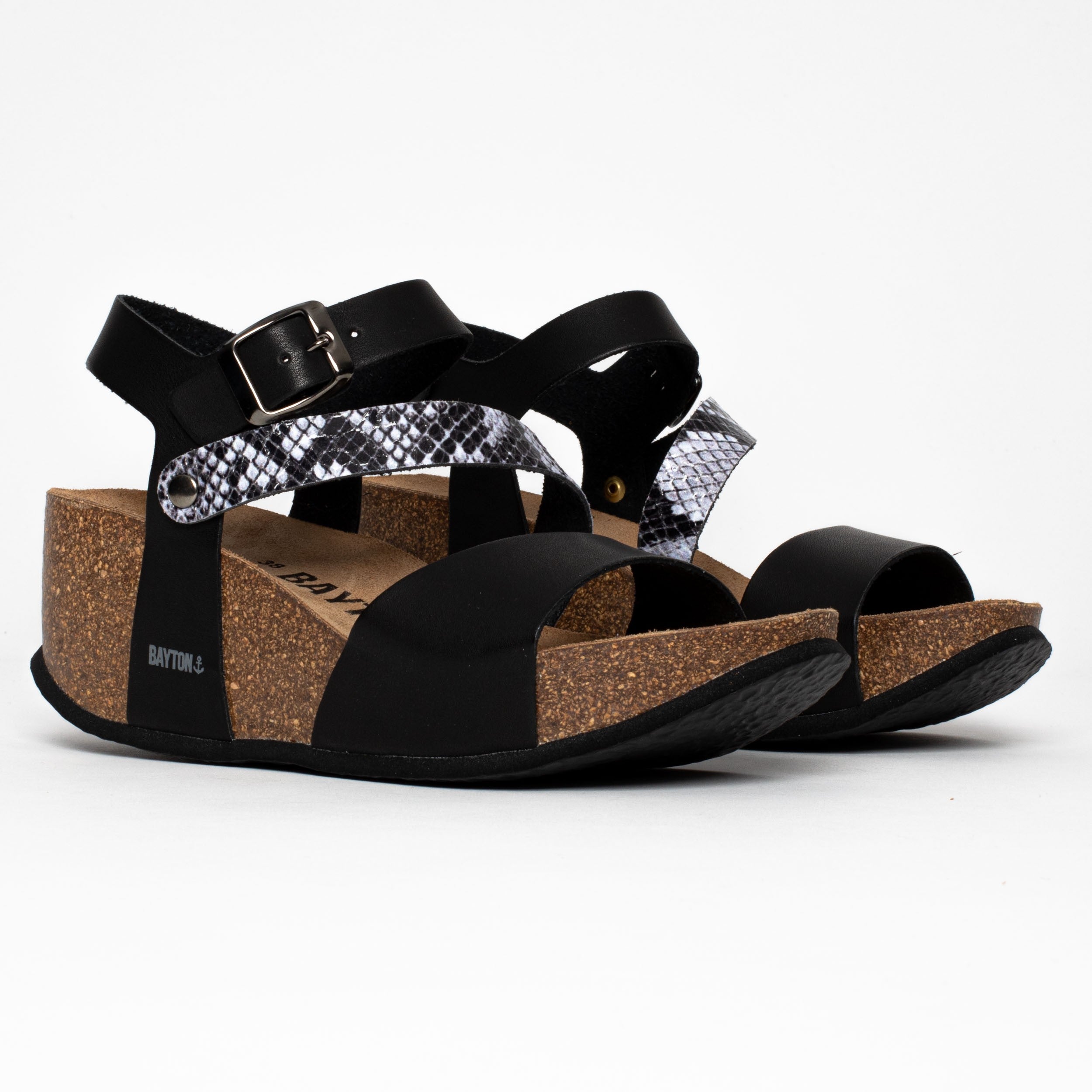 Sandales Selene Léopard Compensées et Semi-compensées Bayton femme