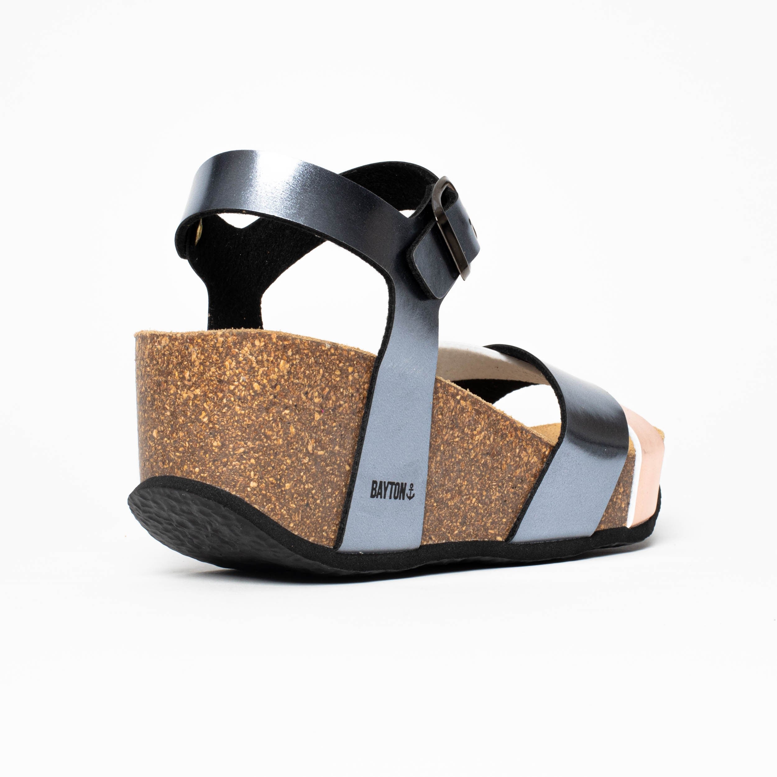 Sandales Gijon Camel Compensées et Semi-compensées Bayton femme