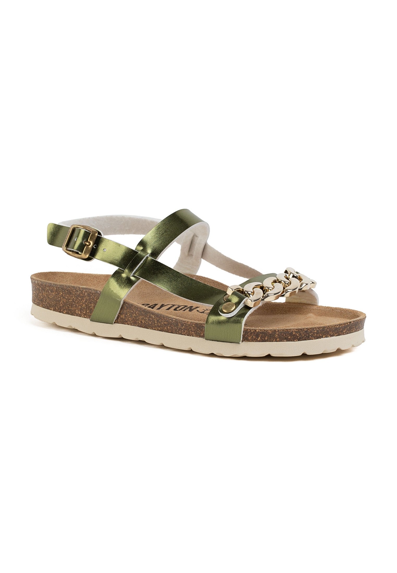 Sandales-Ramatuelle-Vert-Multi-Brides-Bayton-femme