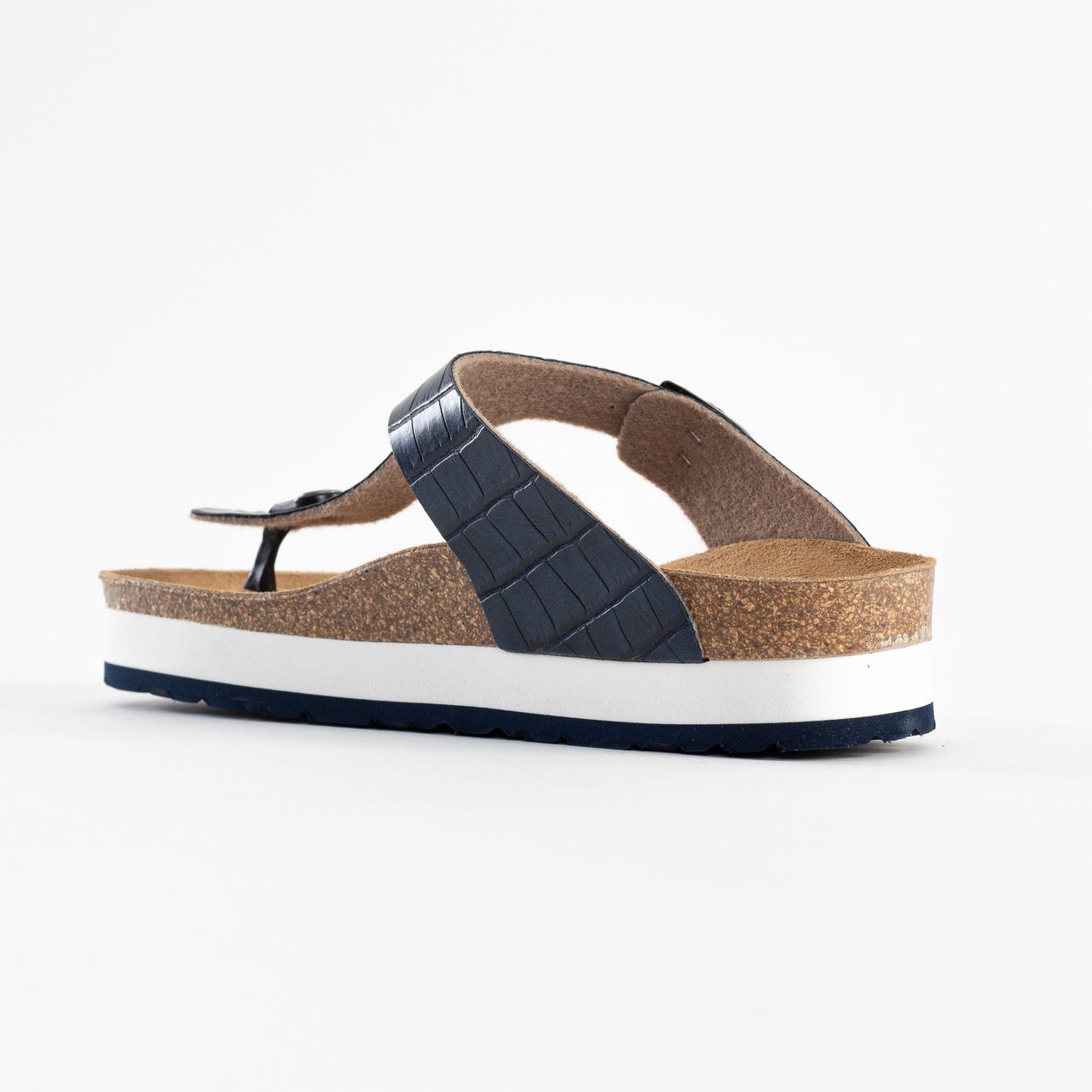 Sandales Asturias Bleu Marine à Plateforme