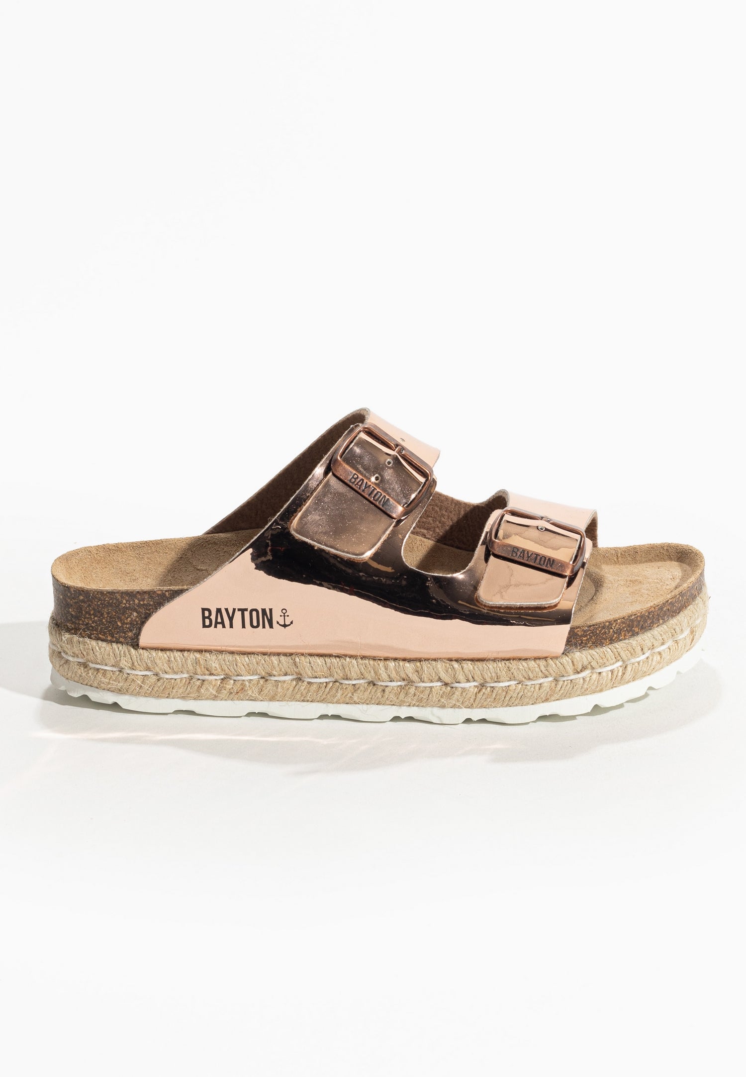Sandales Olympe Rose gold à Plateforme