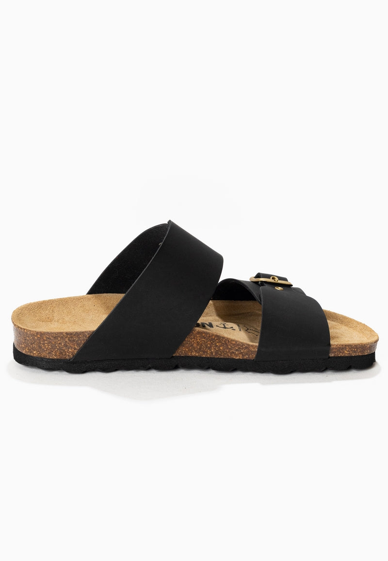 Sandales 2 Brides Shiba Noir