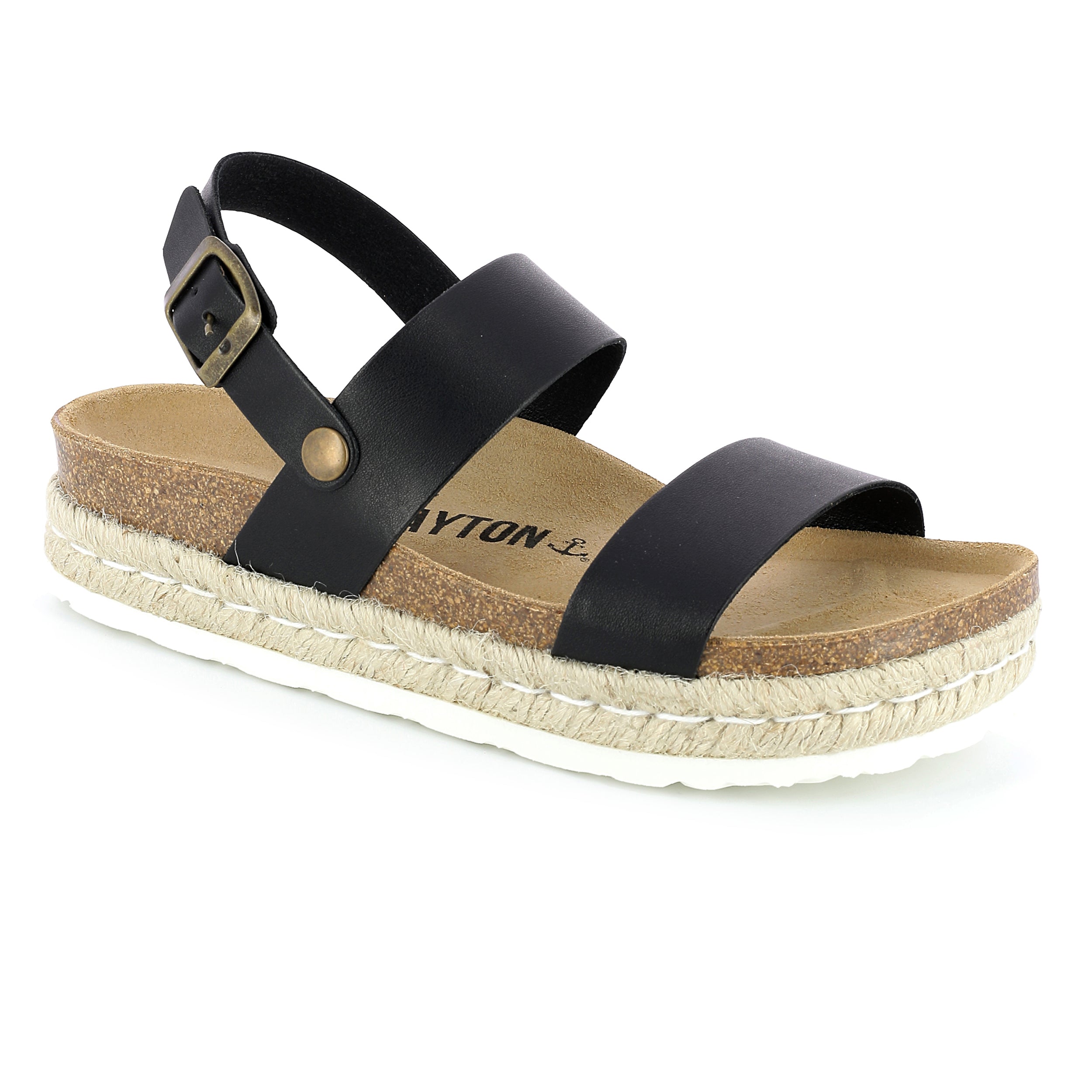 Sandalias Plataforma Gaceo Negro