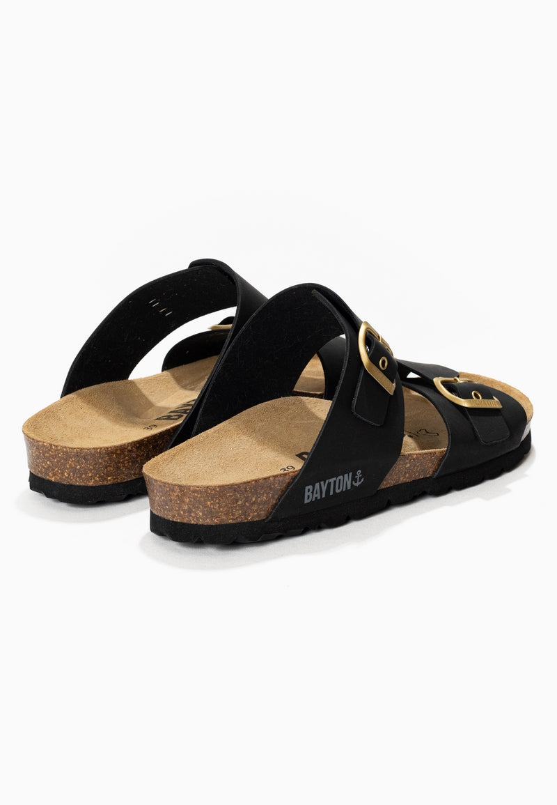 Sandales 2 Brides Shiba Noir