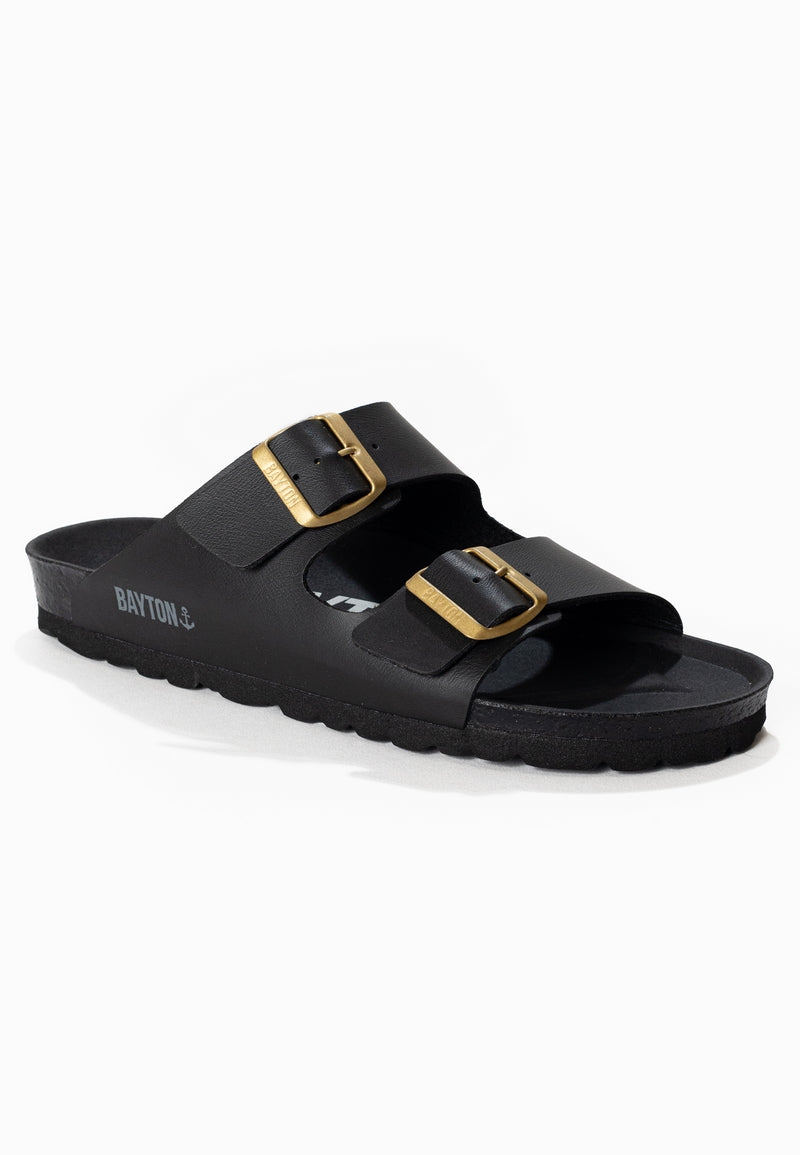 Sandales 2 Brides Atlas Noir