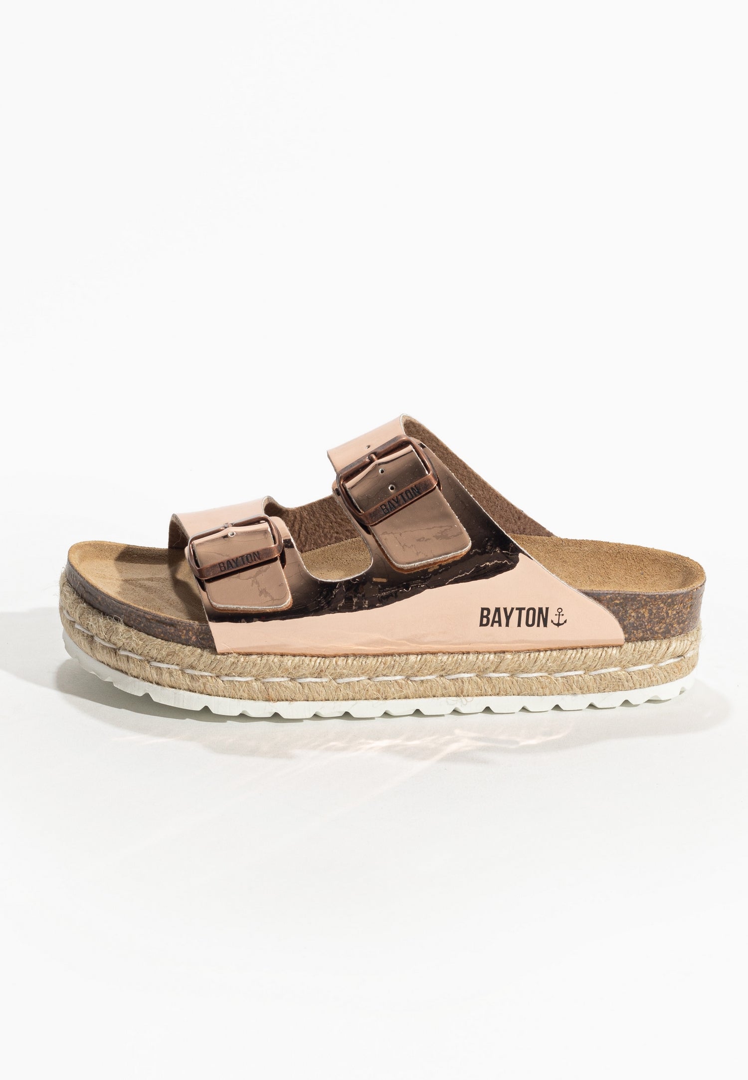 Sandales Olympe Rose gold à Plateforme