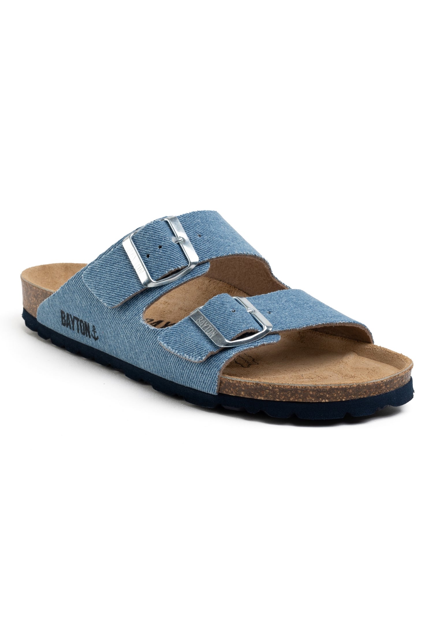 Sandales 2 Brides Atlas Bleu Clair Denim
