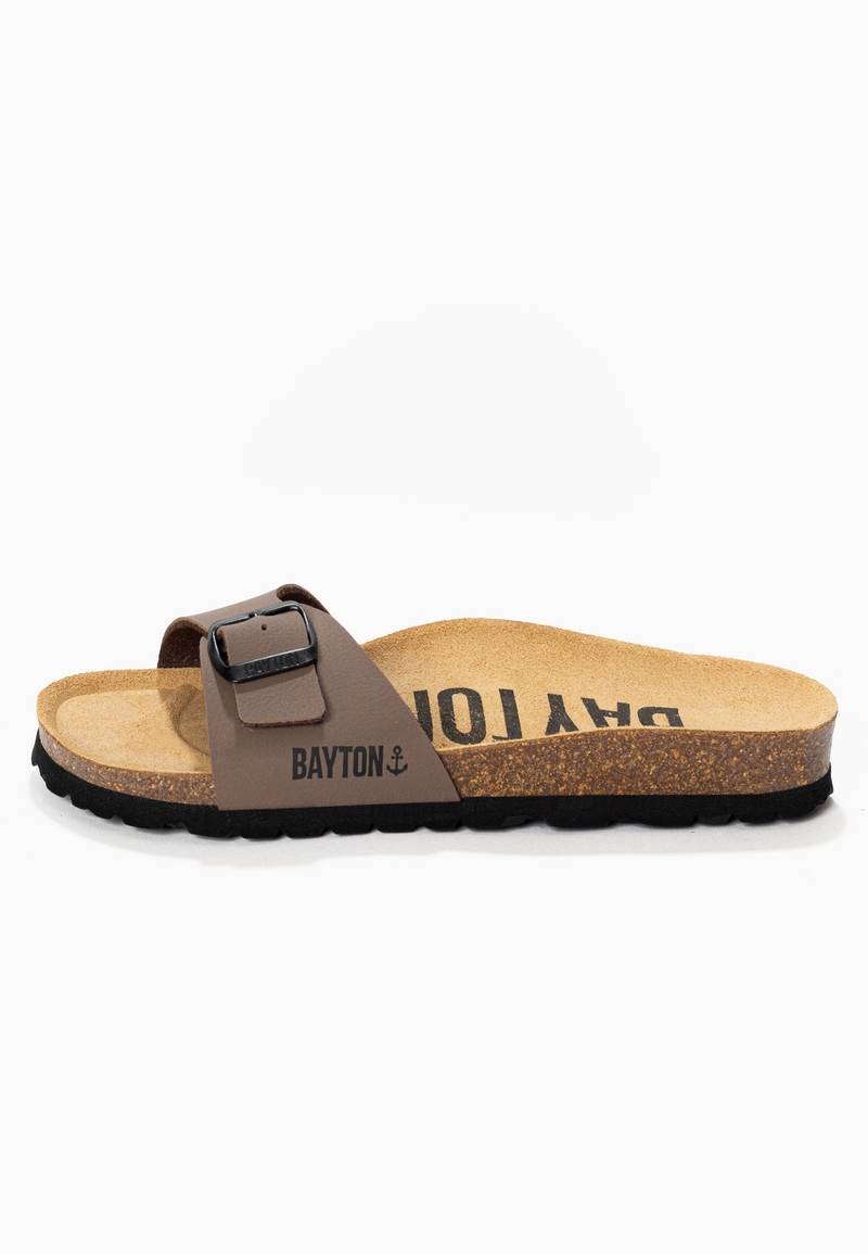 Zephyr Brown 1 Strap Sandals