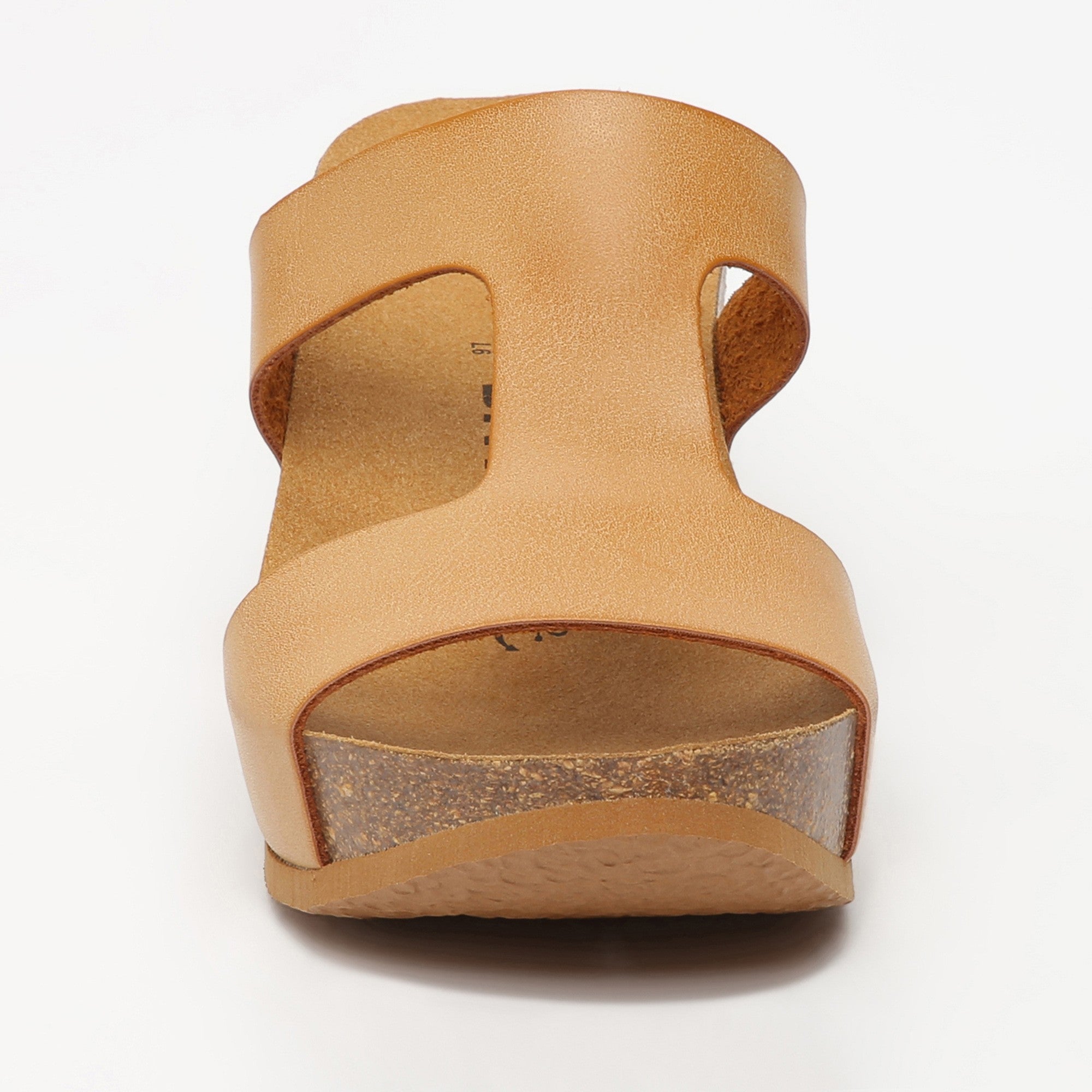 Sandalias Hecate Camel Con Cuña Y Semicuña