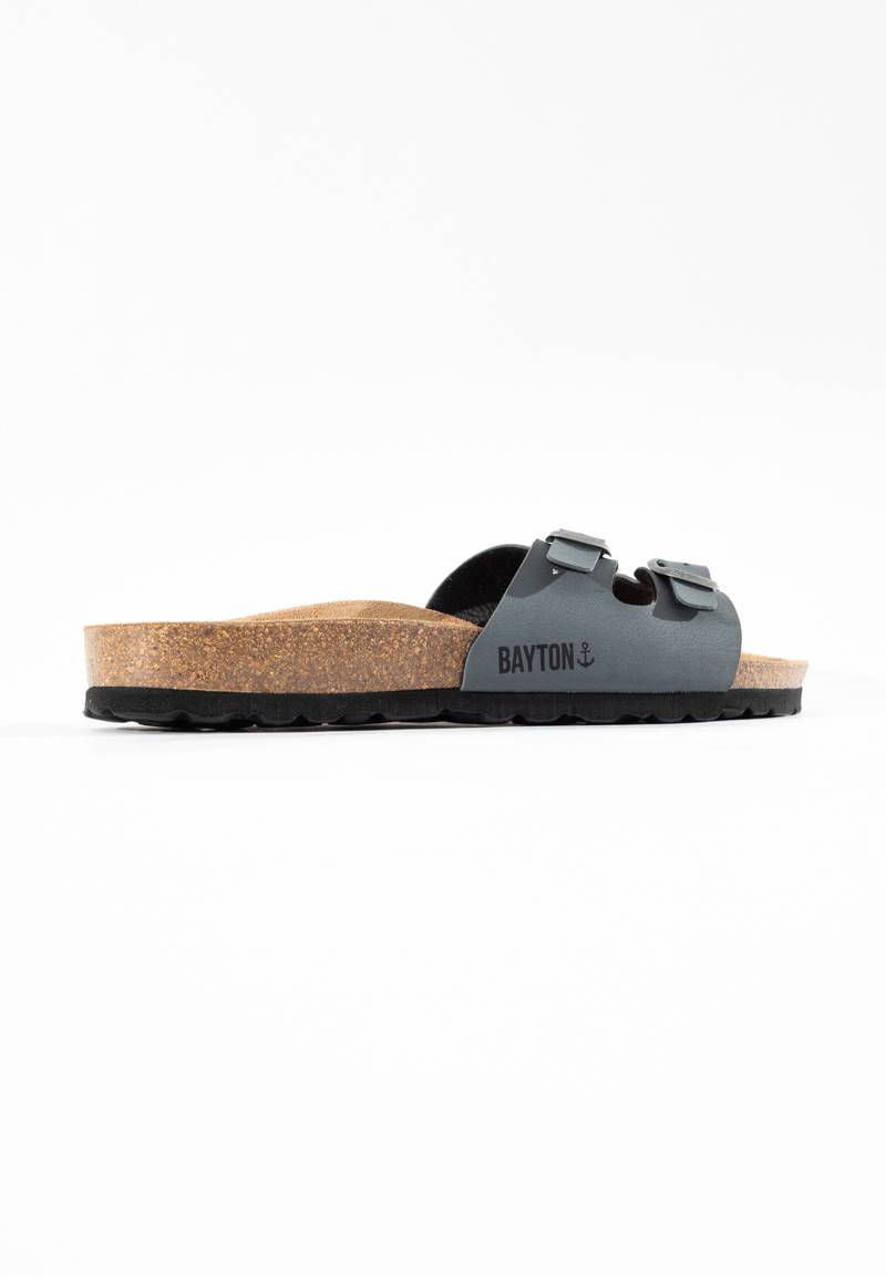 Sandales-2-Brides-Icare-Gris-Foncées-Bayton-Homme