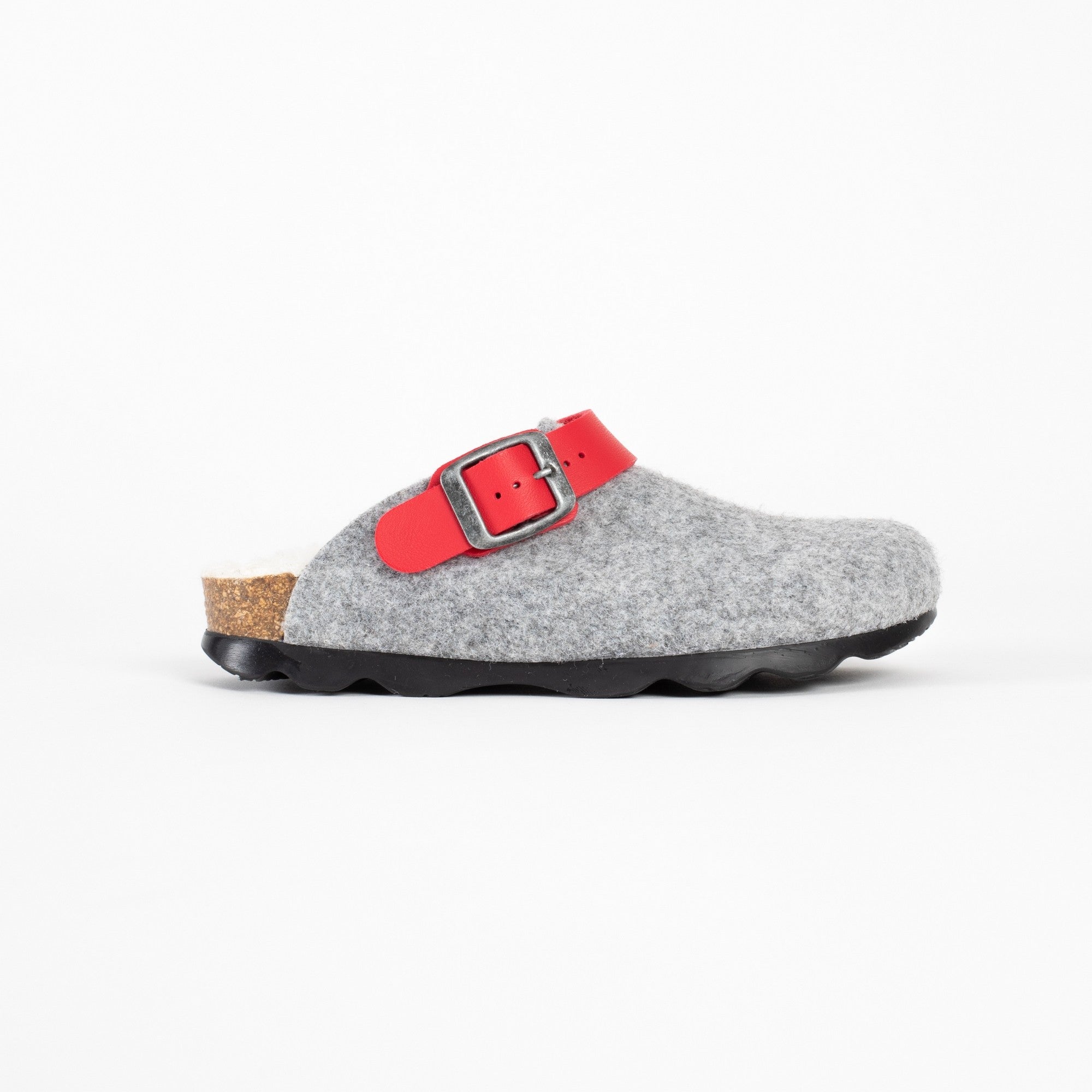 Noma Grey and Red Clogs