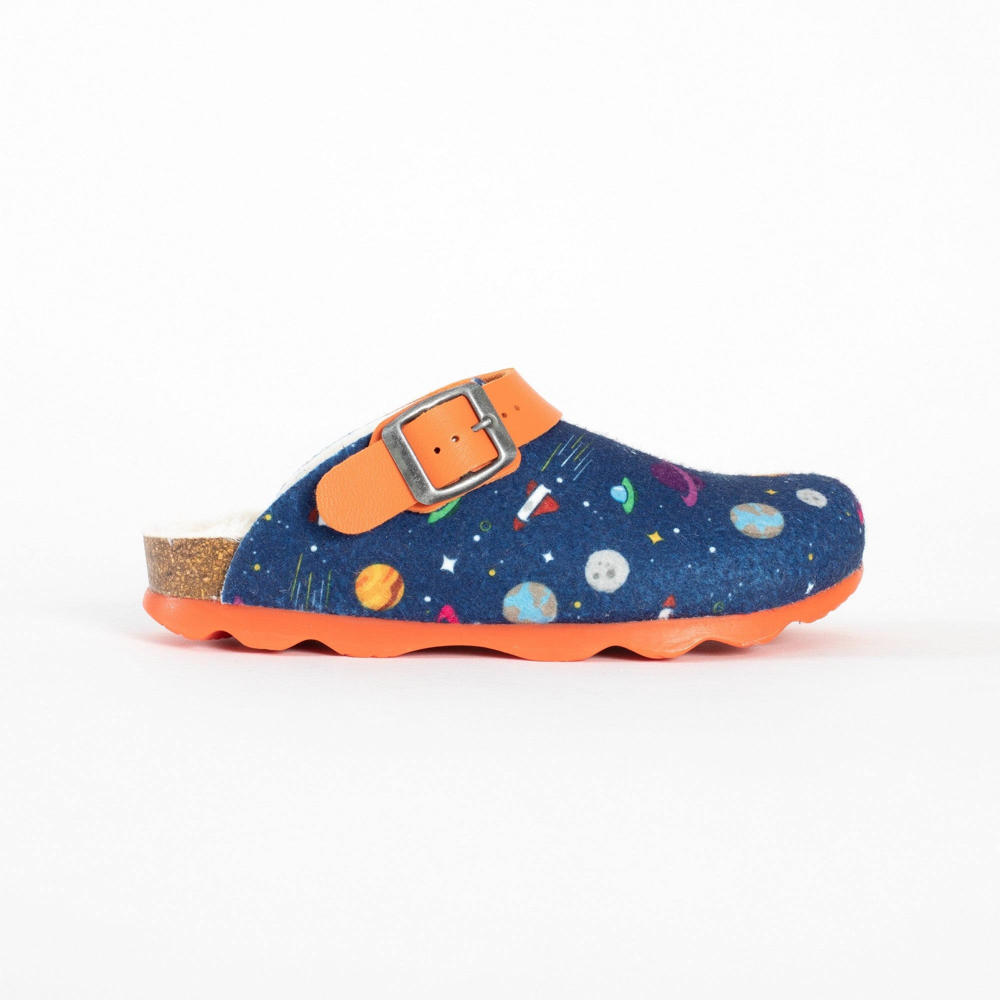Navy Blue and Orange Nova Clogs