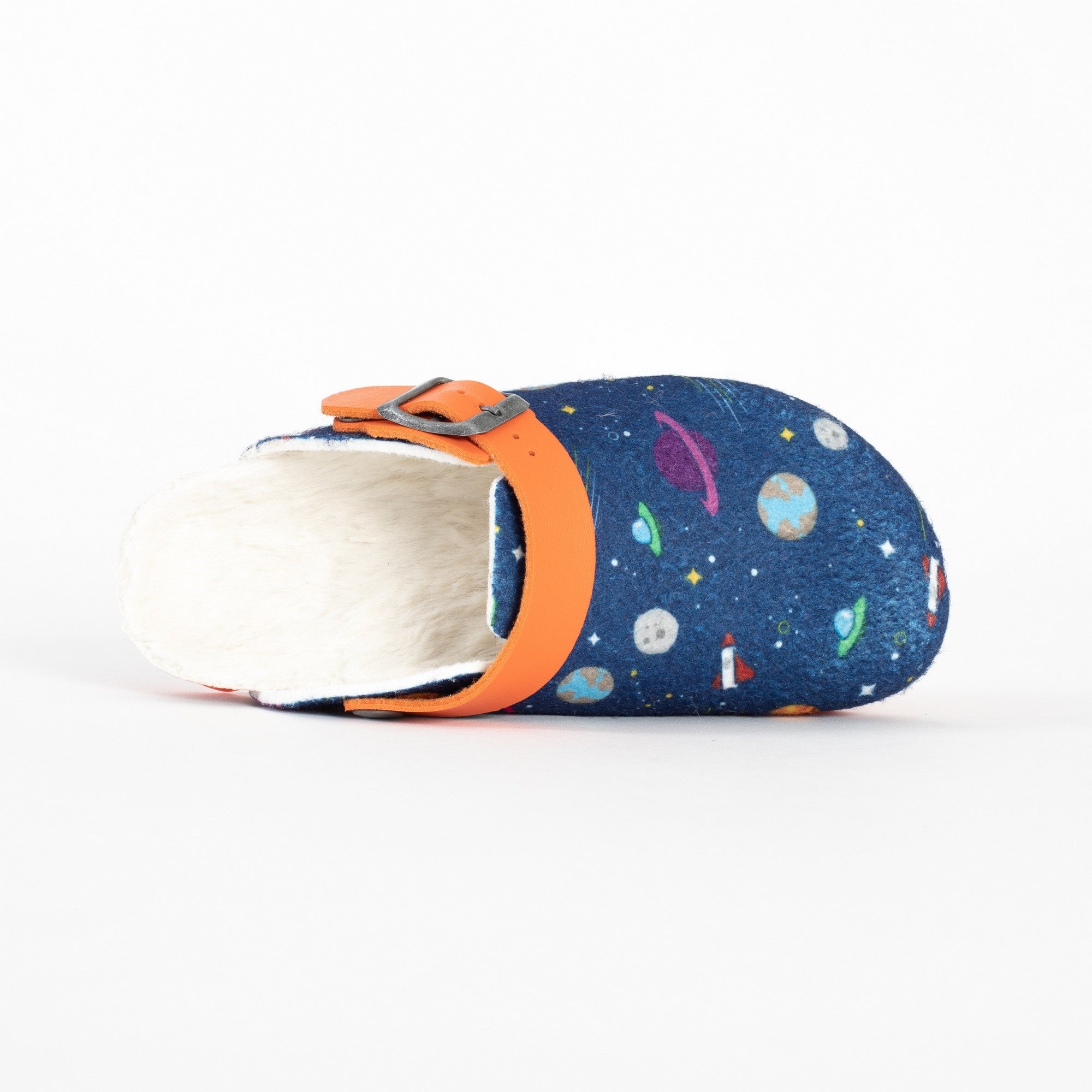 Navy Blue and Orange Nova Clogs