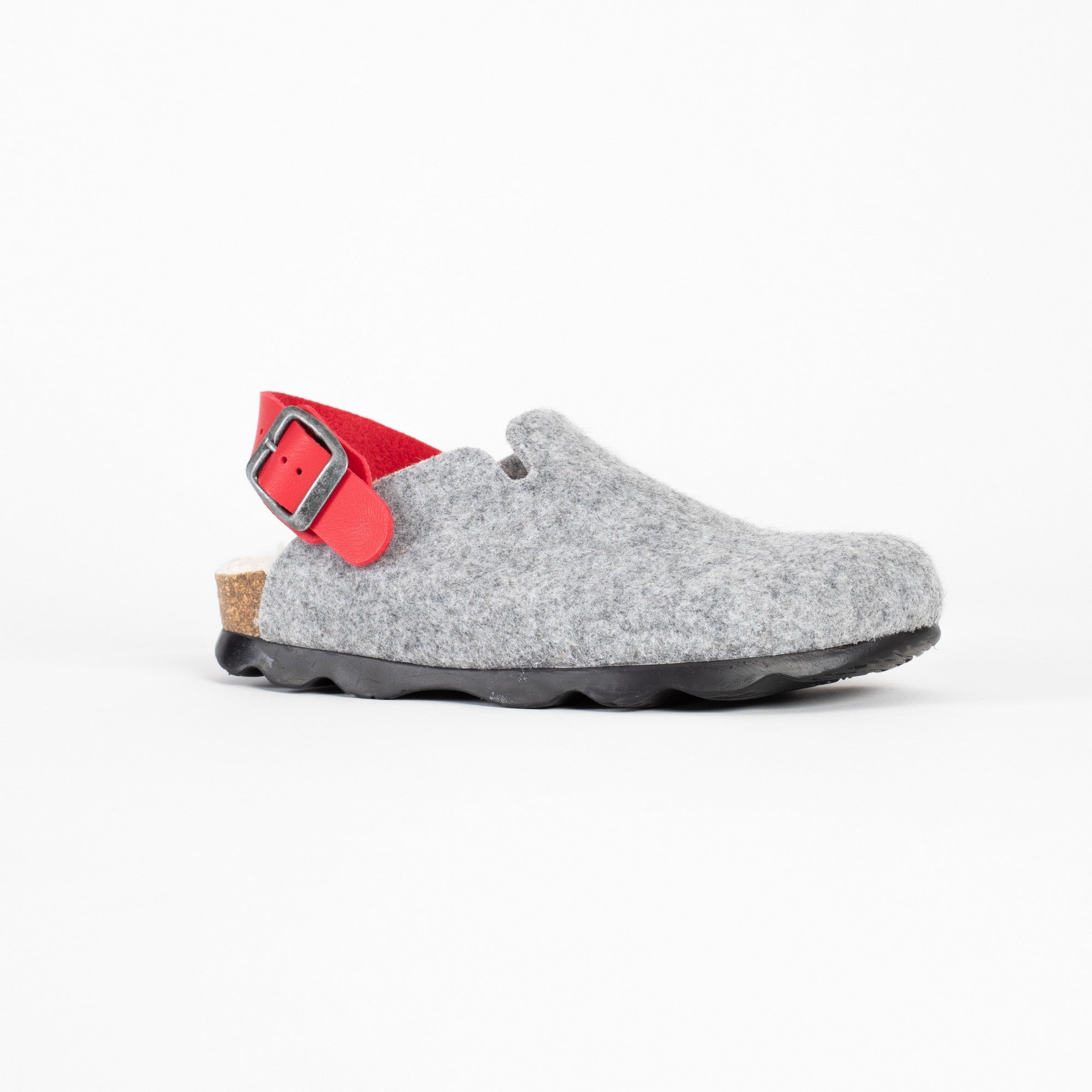 Noma Grey and Red Clogs