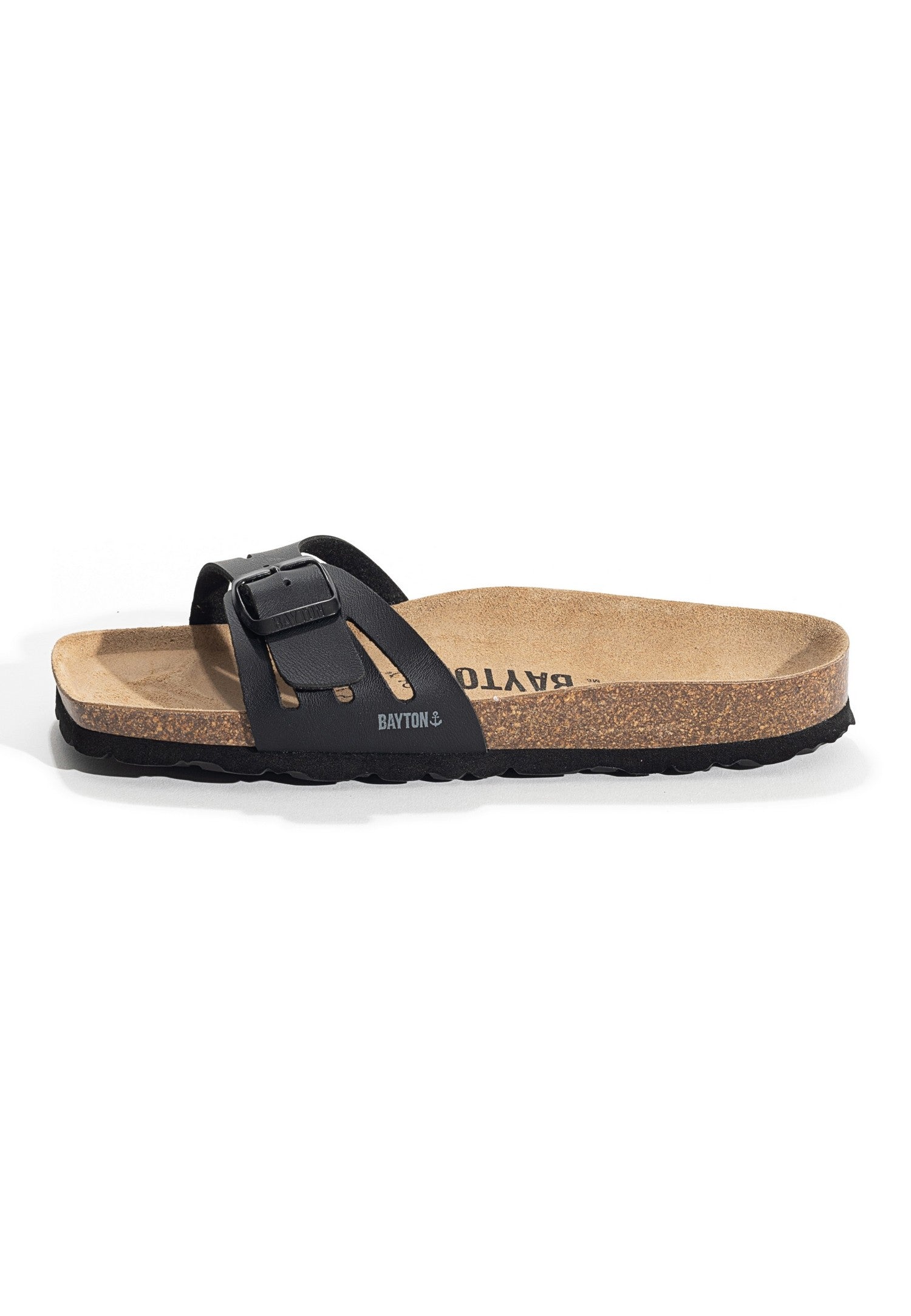 Athena Black 1 Strap Sandals