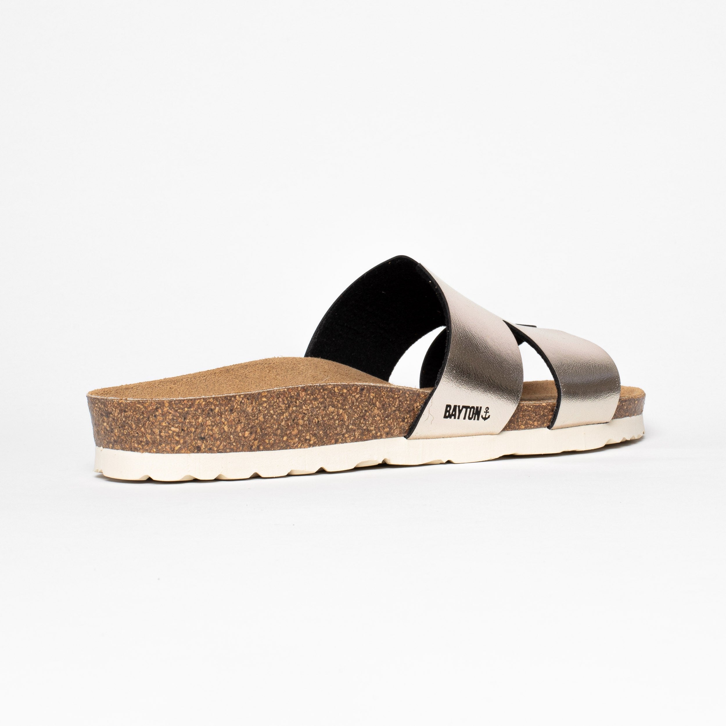 Djone Gold 1 Strap Sandals