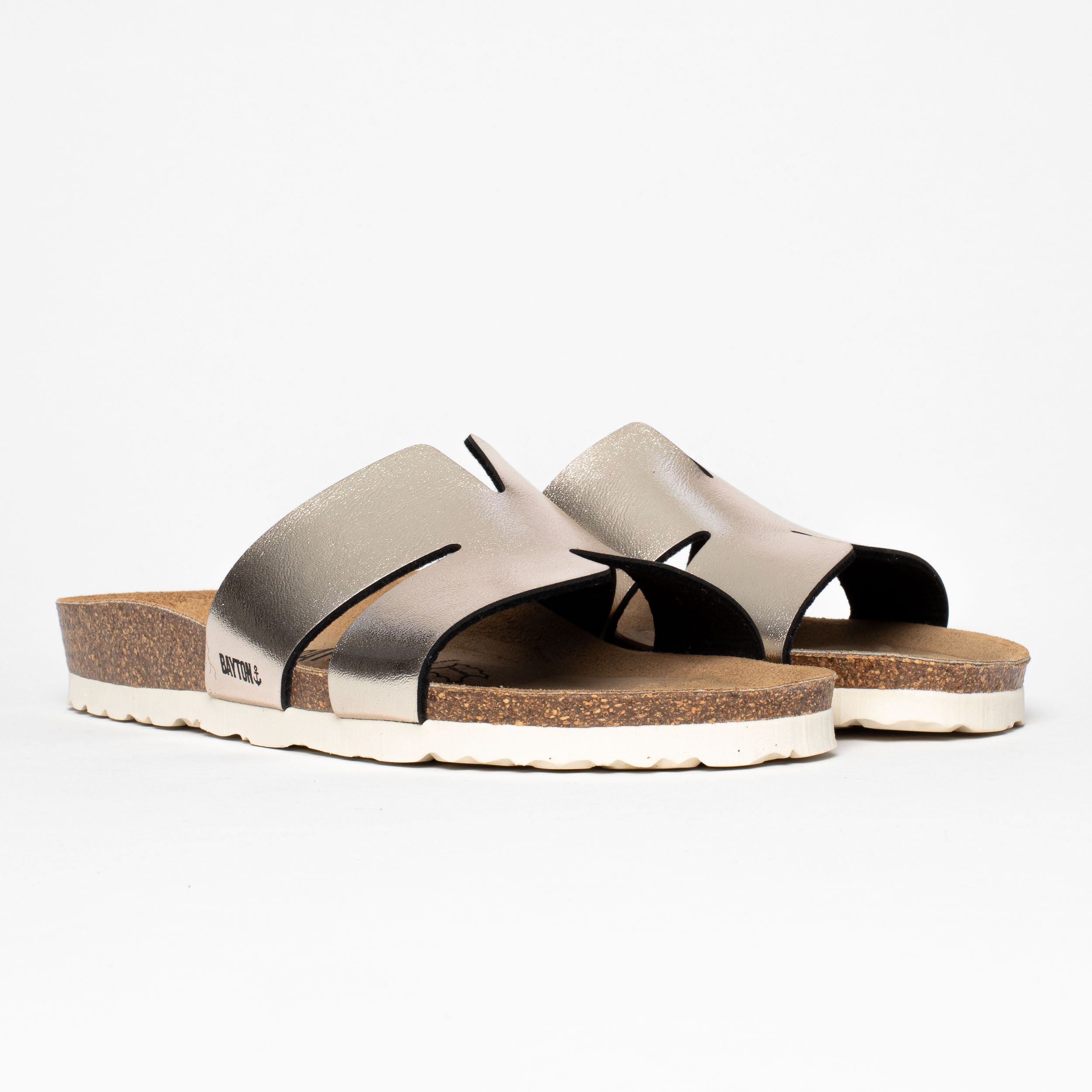 Djone Gold 1 Strap Sandals