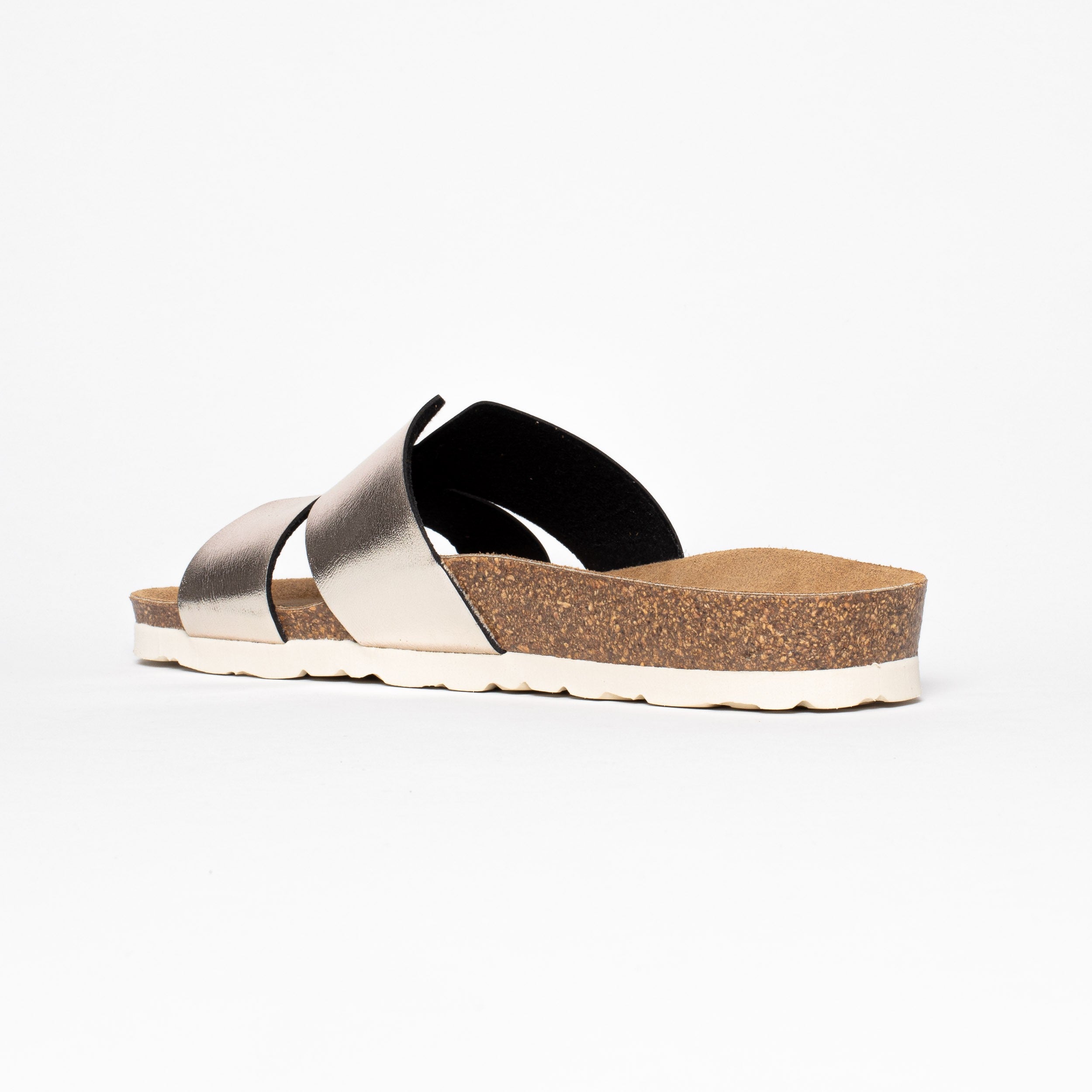 Djone Gold 1 Strap Sandals