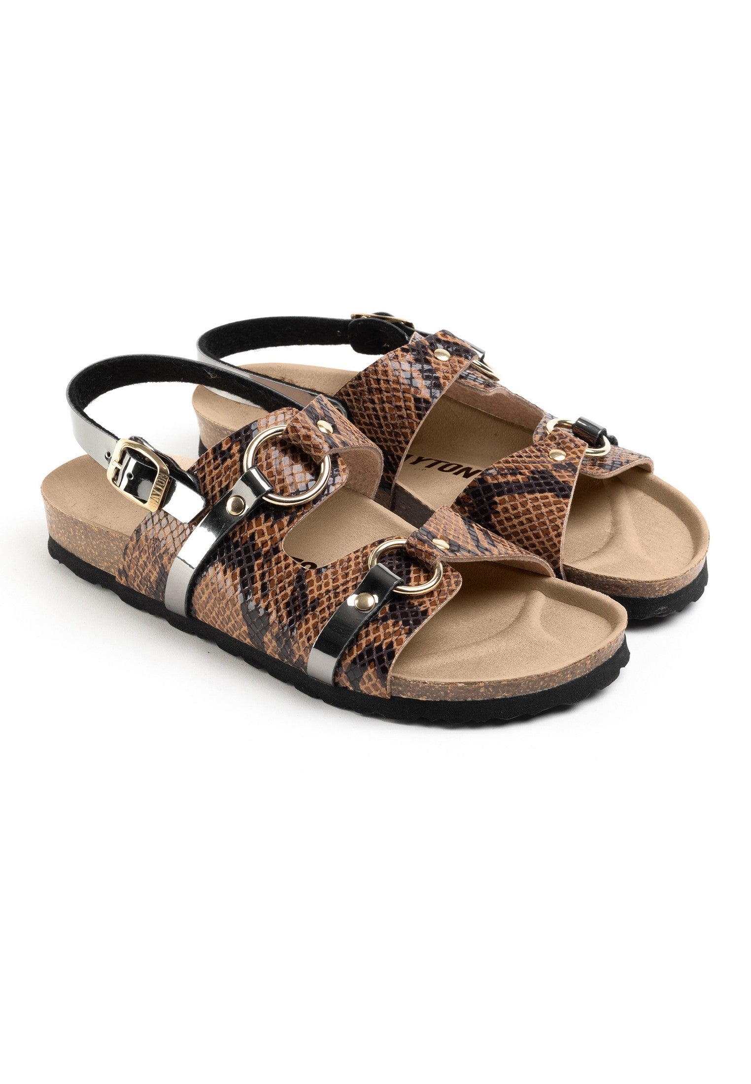 Sandales-2-Brides-Astral-Marron-Bayton-femme