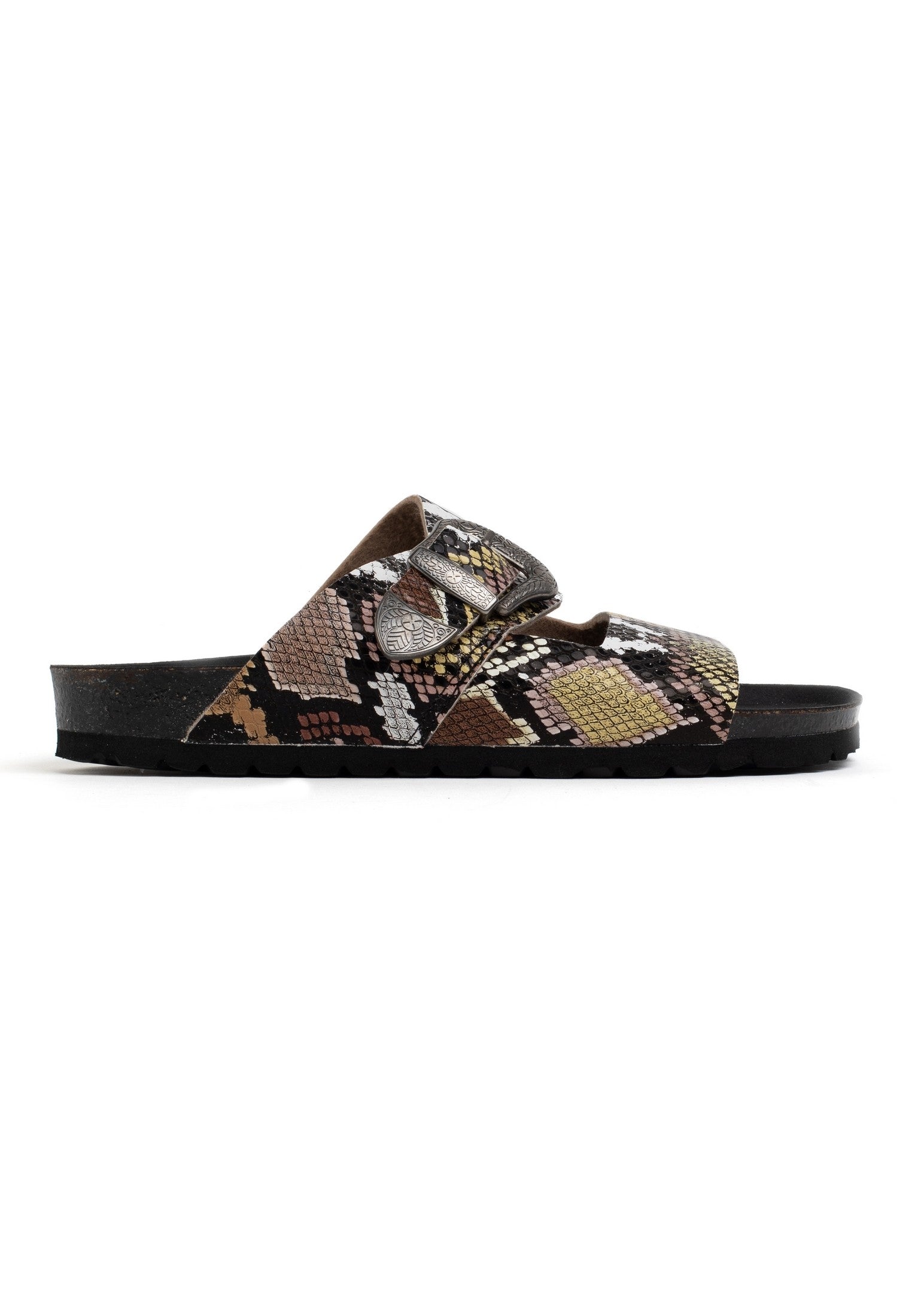 Sandales-2-Brides-Attila-Noir-Et-Beige-Bayton-femme